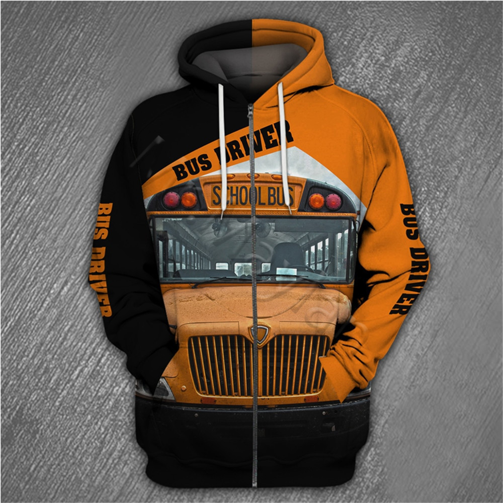 School Bus Driver 3D All Over Print Hoodie, Zip Hoodie