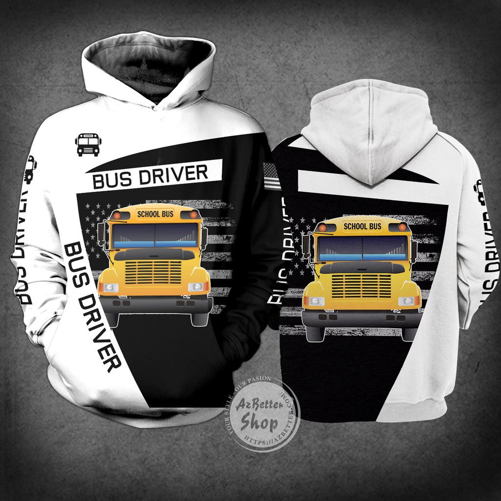 School Bus Driver 3D All Over Print Hoodie, Zip Hoodie