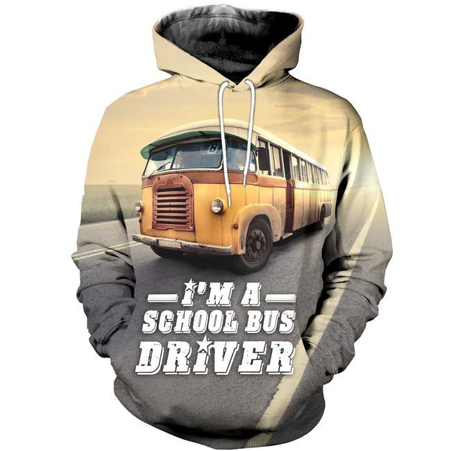 School Bus Driver 3D All Over Print Hoodie, Zip Hoodie