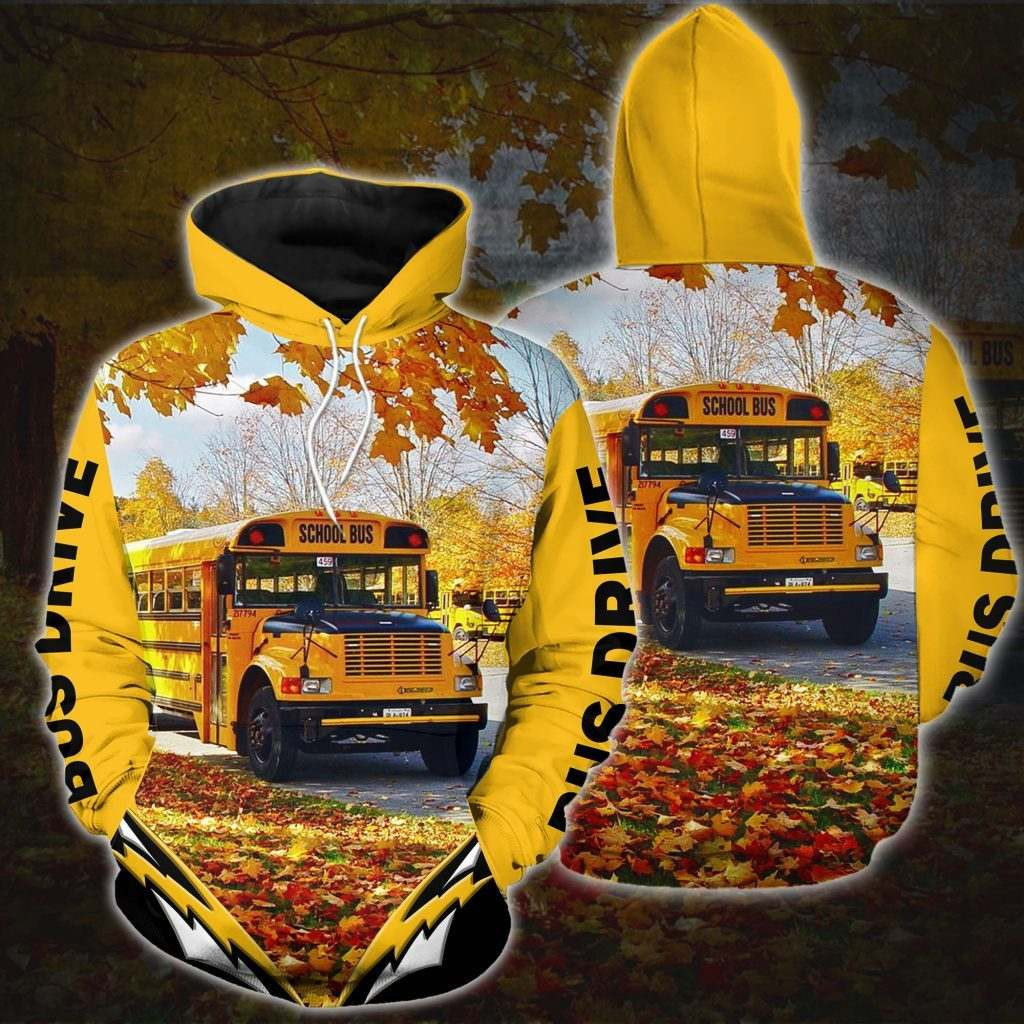 School Bus Driver 3D All Over Print Hoodie, Zip Hoodie