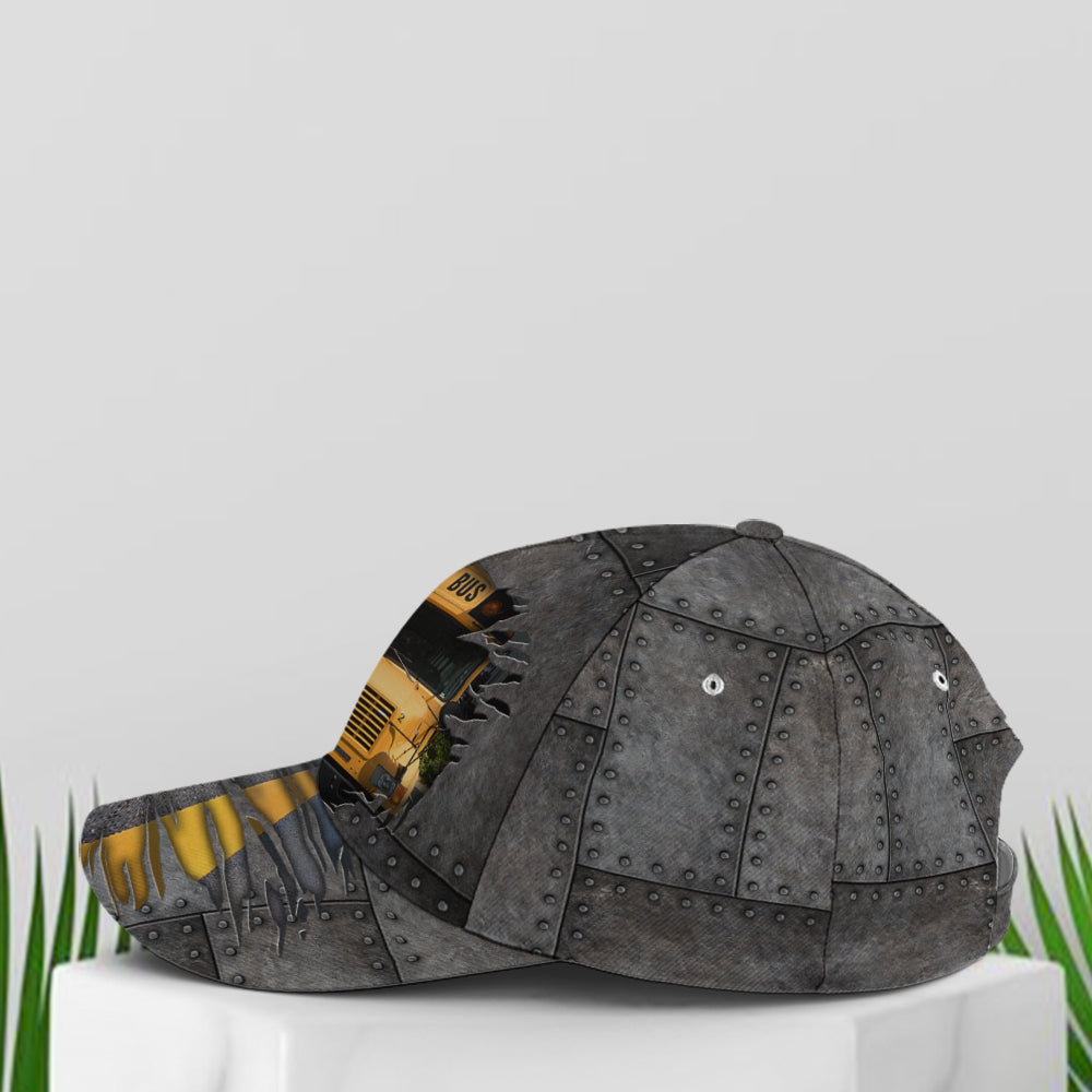 School Bus Driver Metallic Baseball Cap Trucker Hats Custom Hats Gifts For Men & Women