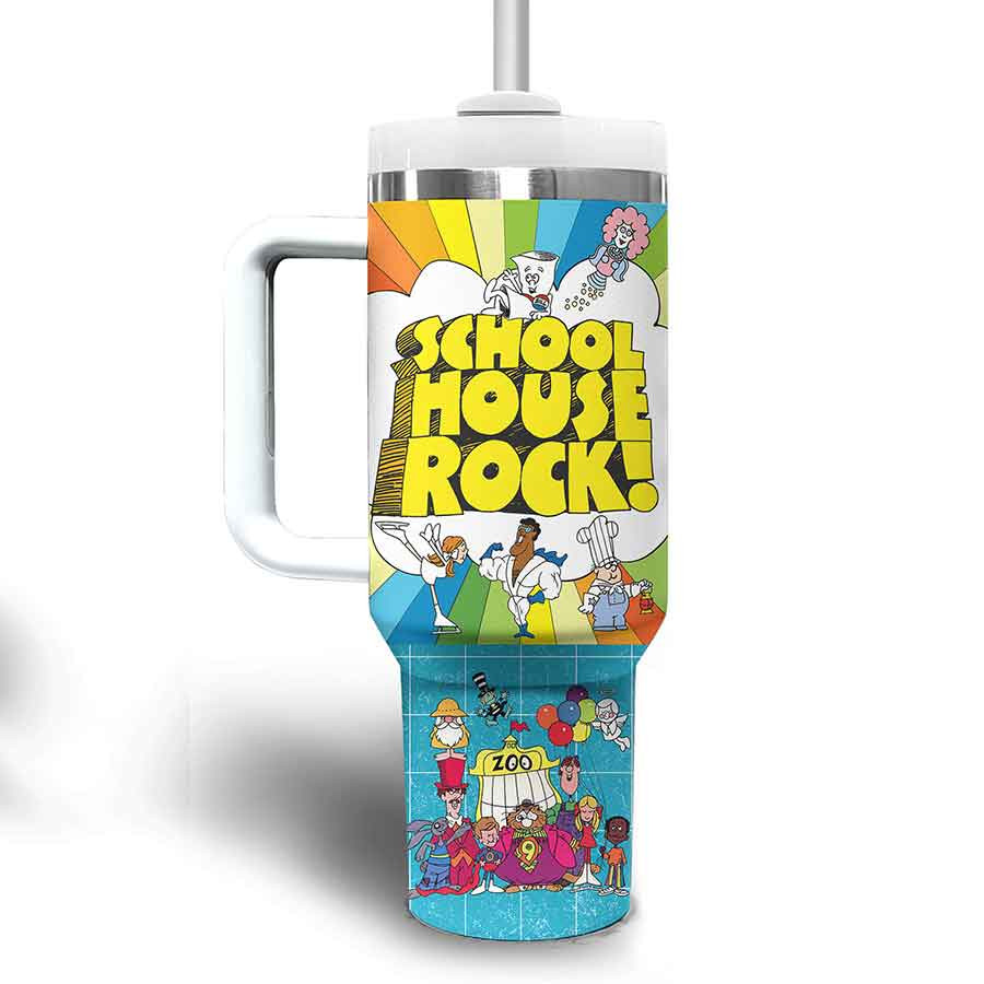 Schoolhouse Rock TV Series Custom Stanley Cup 40 oz 30 oz Tumbler With HandleTVC2301801 - Image 3