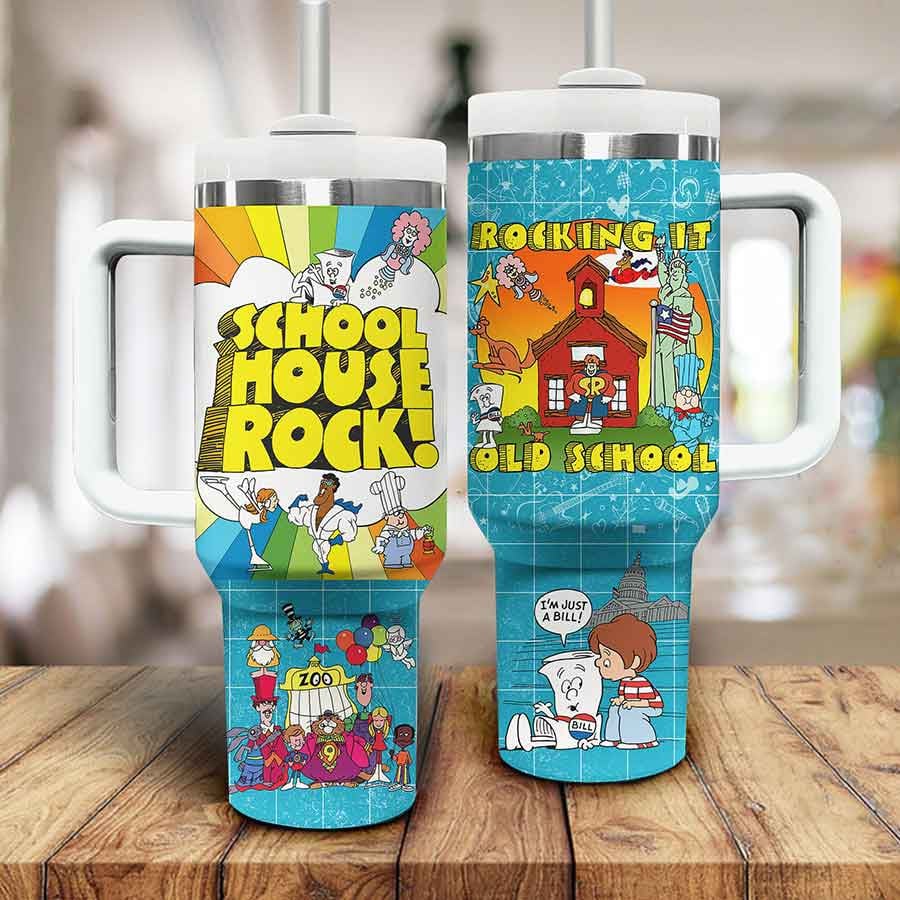 Schoolhouse Rock TV Series Custom Stanley Cup 40 oz 30 oz Tumbler With HandleTVC2301801 - Image 2