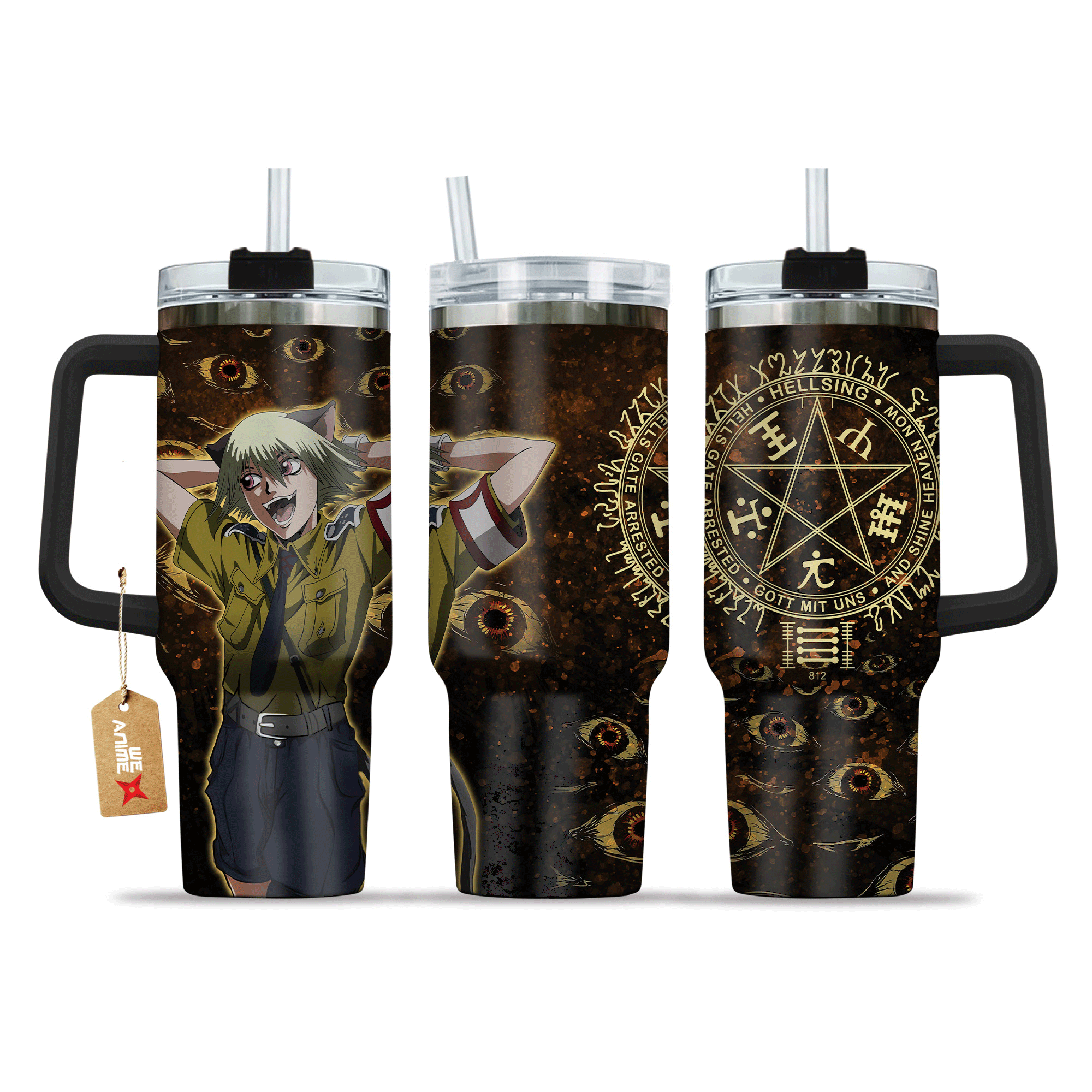Schrodinger Hellsing Anime Custom Stanley Cup 40 oz 30 oz Tumbler With HandleTVC2301215