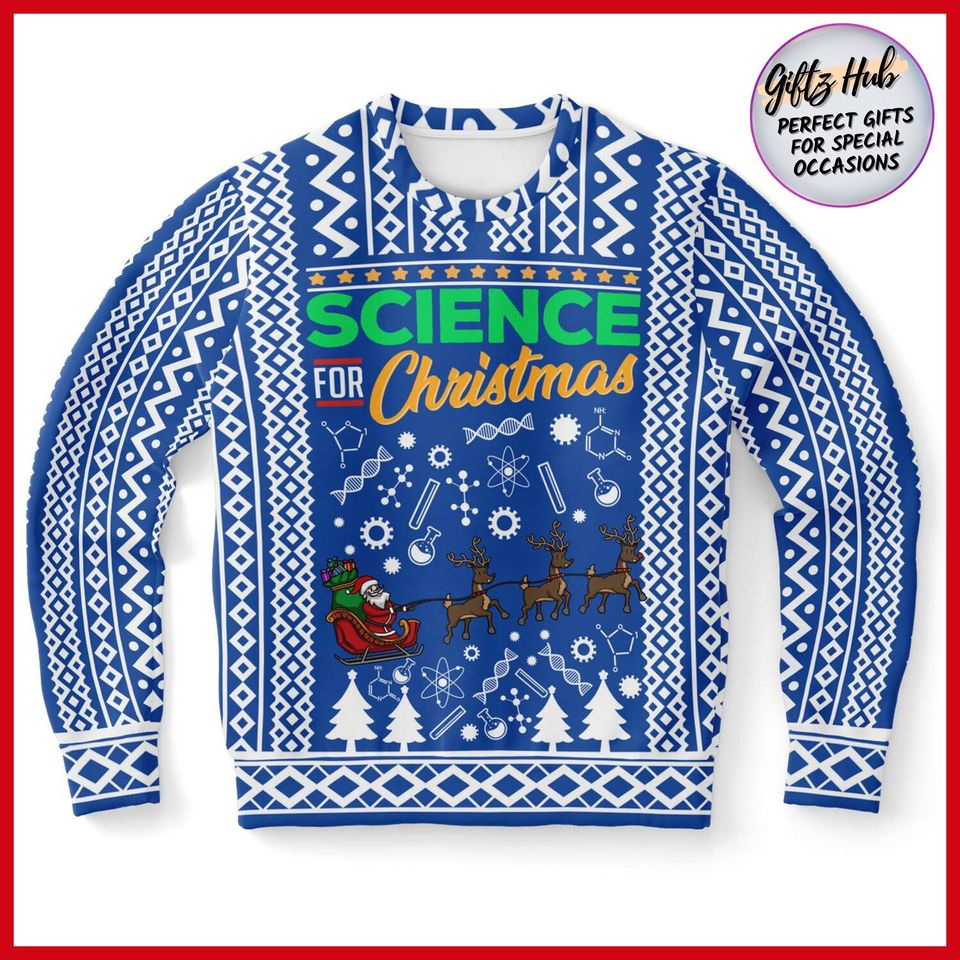 Science Christmas jumper, Ugly christmas sweatshirt