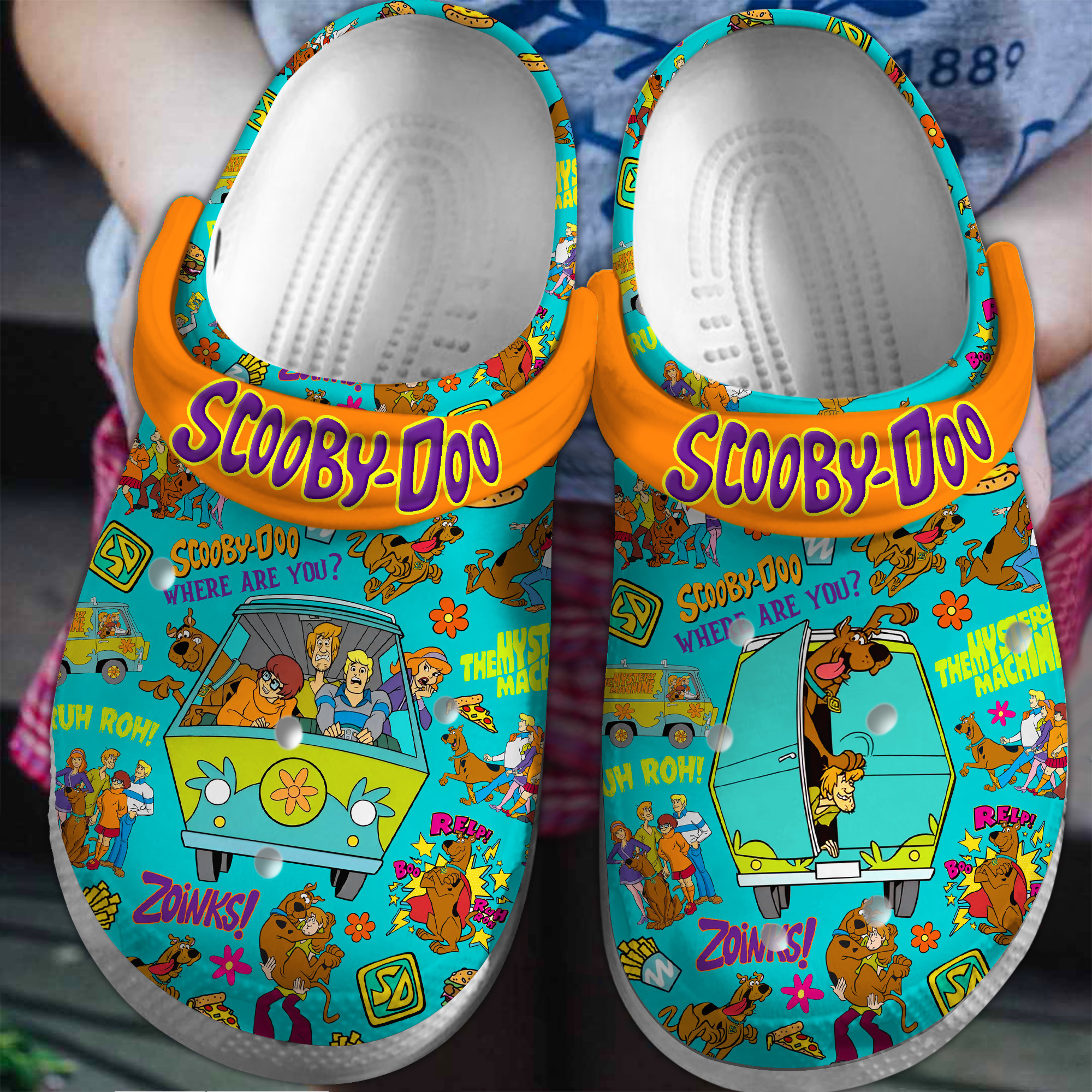 Scooby Doo Cartoon Crocs Crocband Clogs Shoes Comfortable For Men Women and Kids