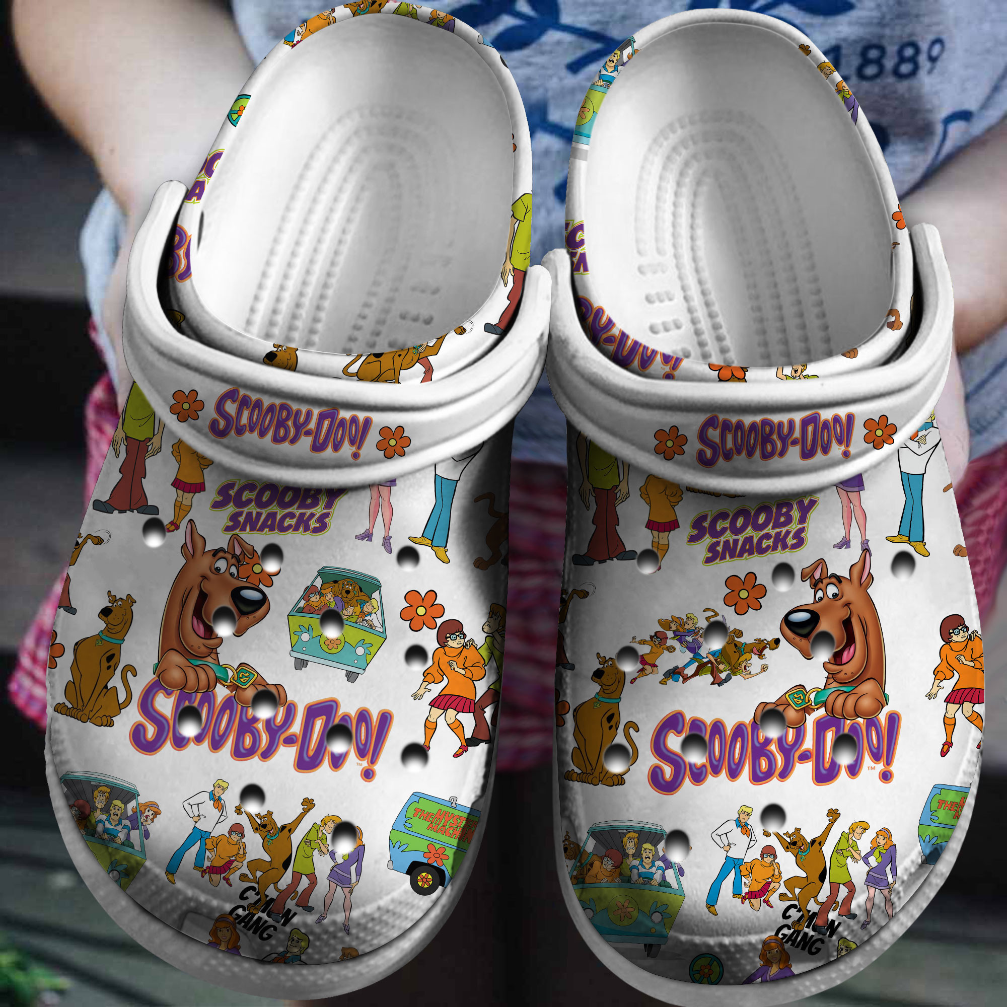 Scooby Doo Cartoon Crocs Crocband Clogs Shoes Comfortable For Men Women and Kids