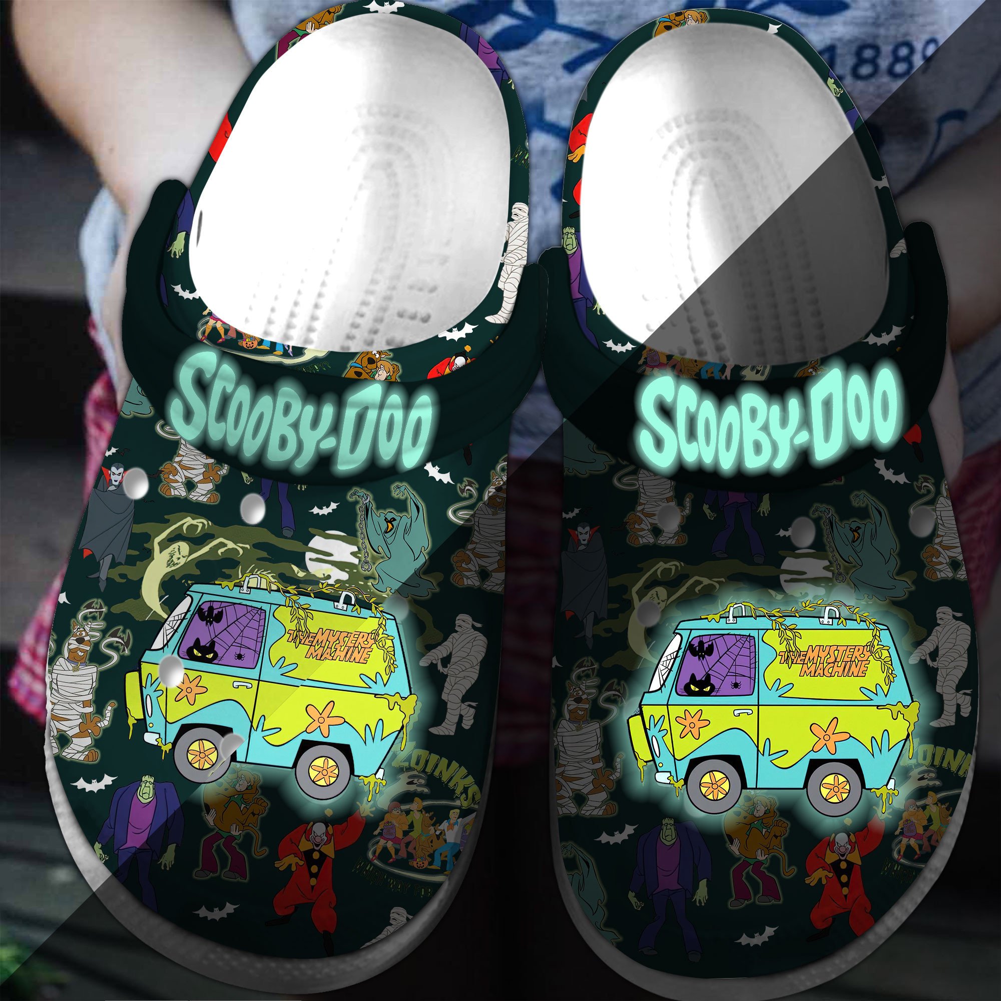 Scooby-Doo Cartoon Crocs Crocband Clogs Shoes Comfortable For Men Women and Kids