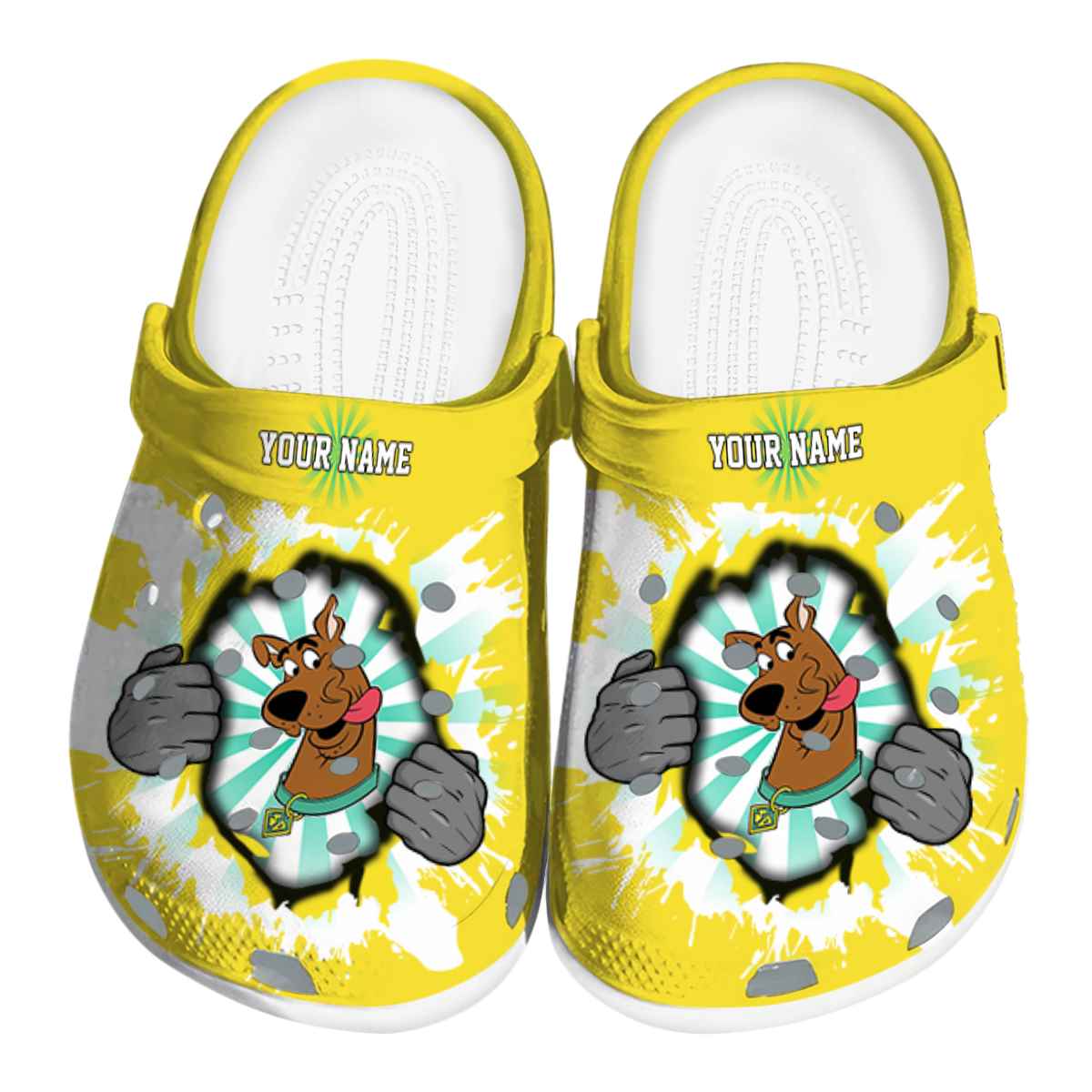 Scooby-Doo Cartoon Crocs Crocband Clogs Shoes Comfortable For Men Women and Kids