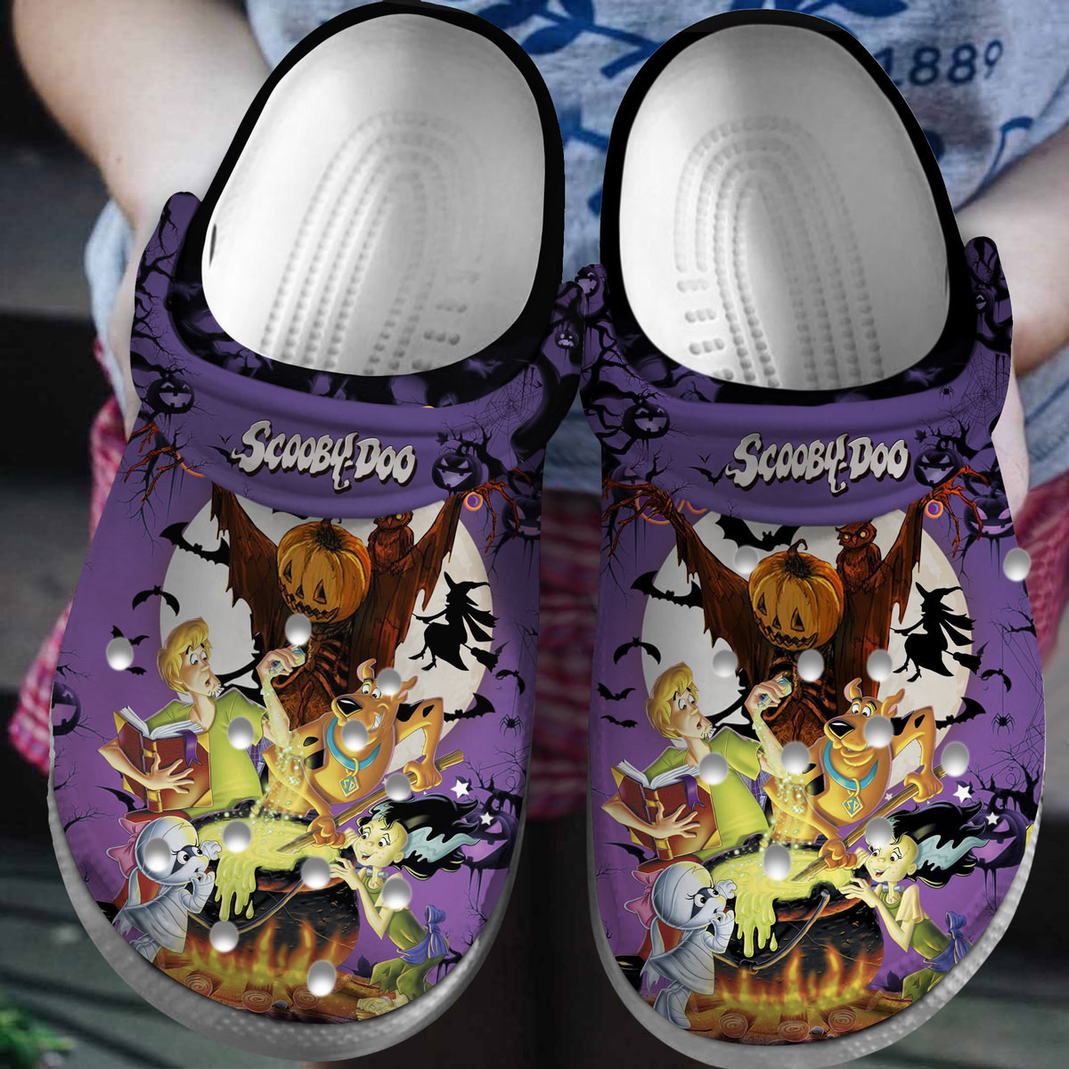 Scooby Doo Cartoon Crocs Crocband Clogs Shoes Comfortable For Men Women and Kids