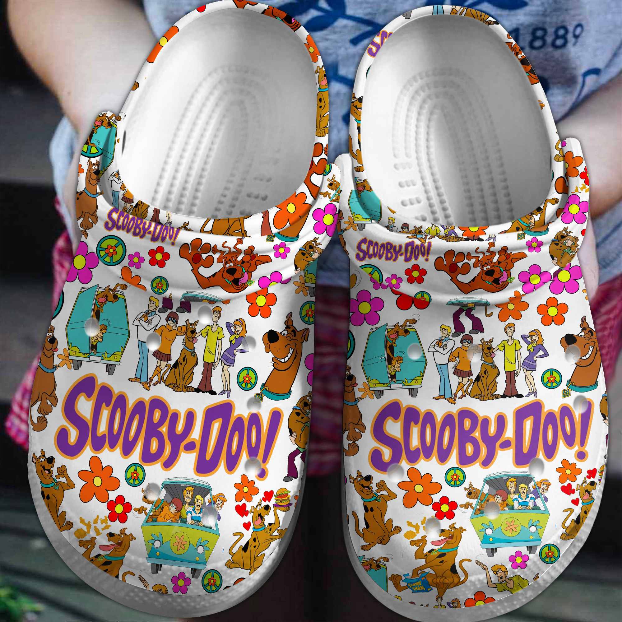 Scooby Doo Cartoon Crocs Crocband Clogs Shoes Comfortable For Men Women and Kids