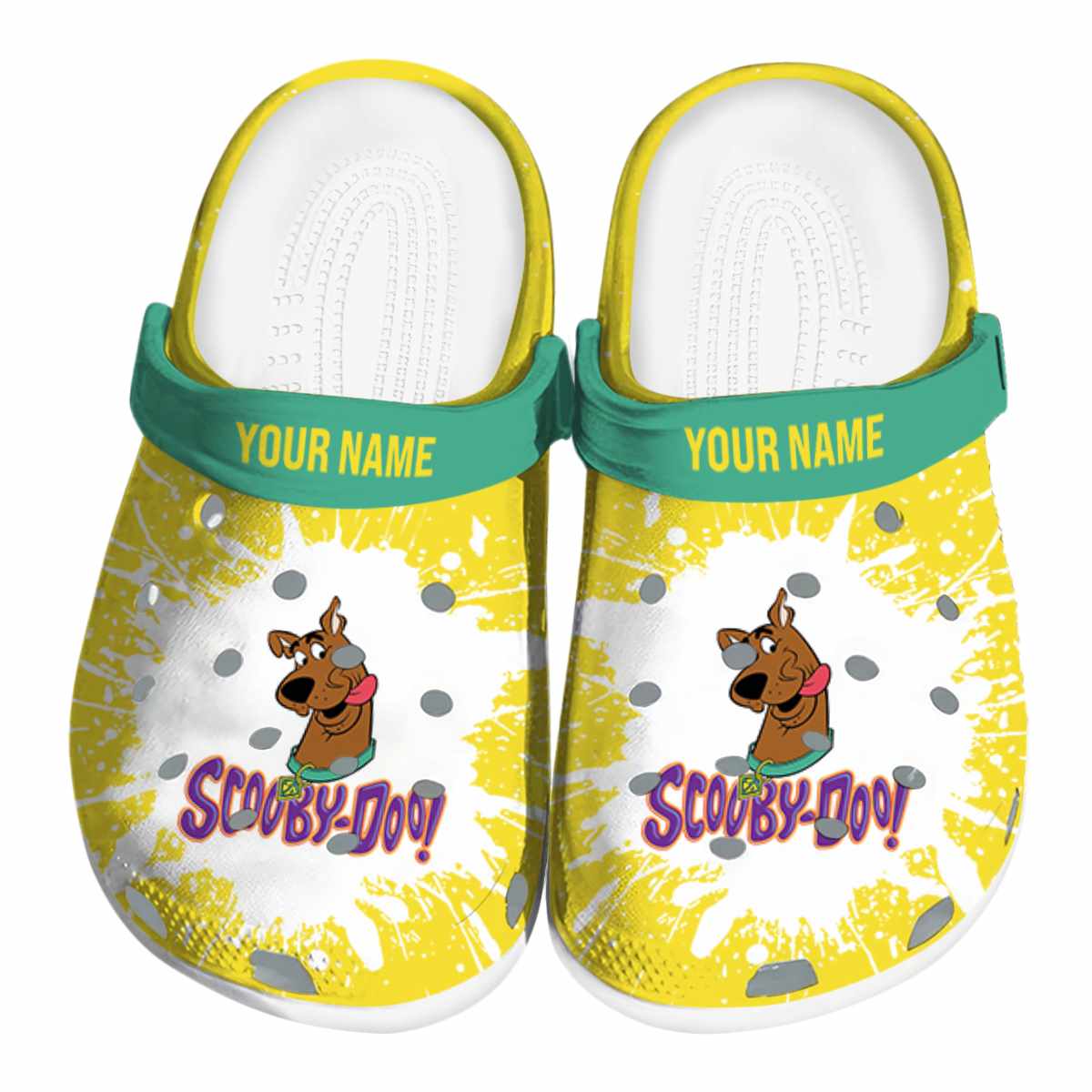 Scooby-Doo Cartoon Crocs Crocband Clogs Shoes Comfortable For Men Women and Kids