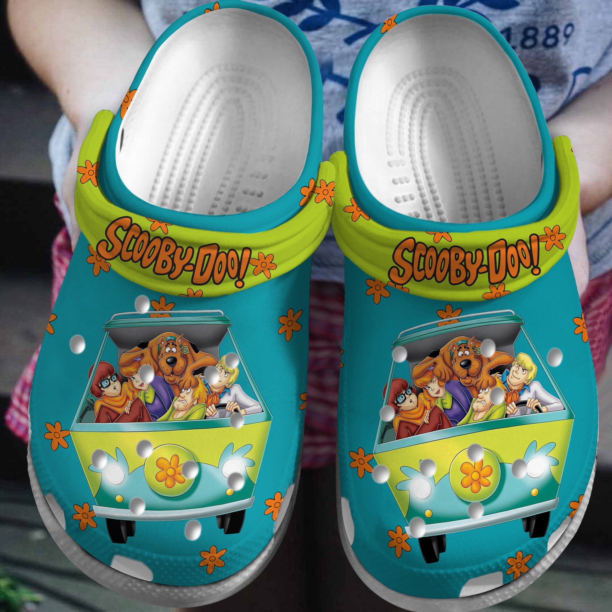 Scooby-Doo Cartoon Crocs Crocband Clogs Shoes Comfortable For Men Women and Kids