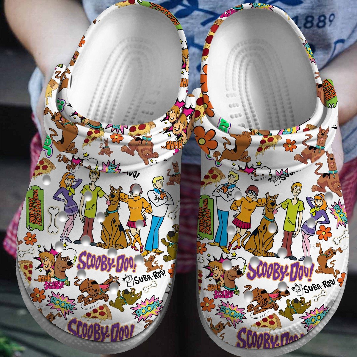 Scooby Doo Cartoon Crocs Crocband Clogs Shoes Comfortable For Men Women and Kids