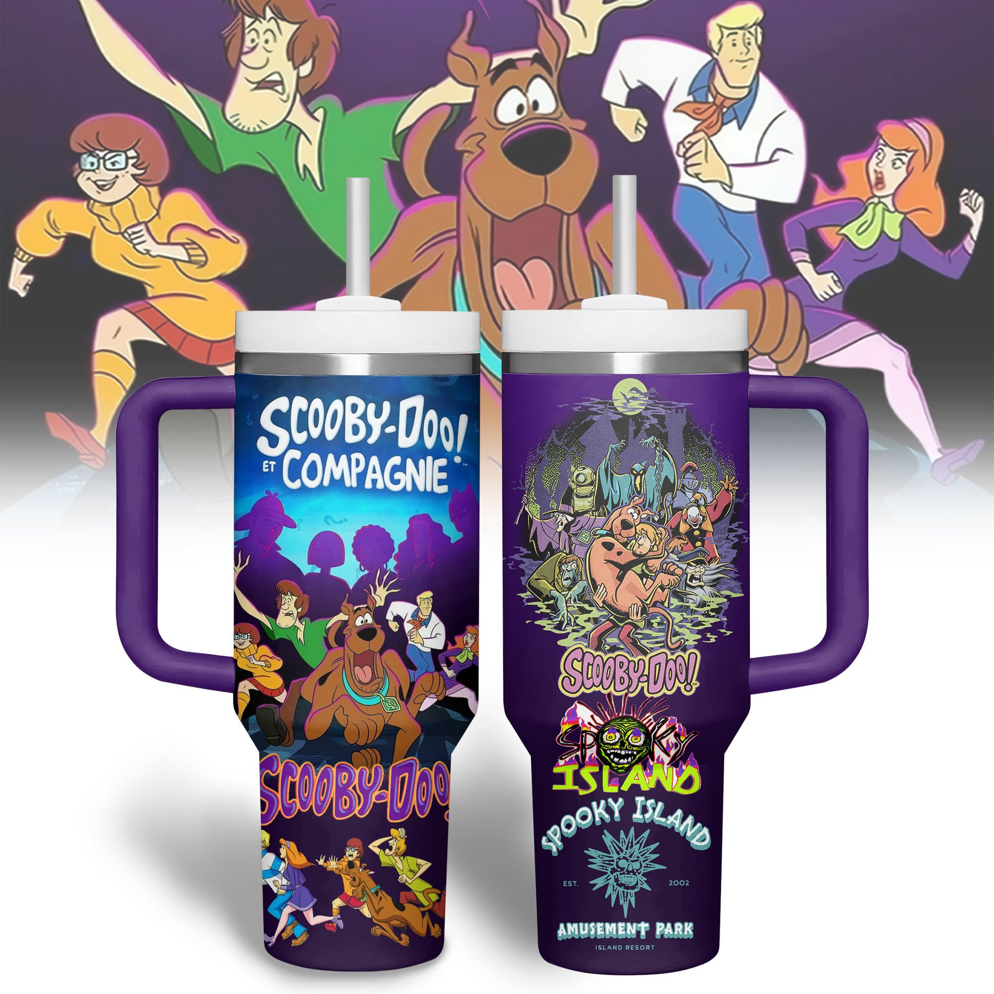 Scooby-Doo Cartoon Custom Stanley Cup 40 oz 30 oz Tumbler With HandleTVC2301179