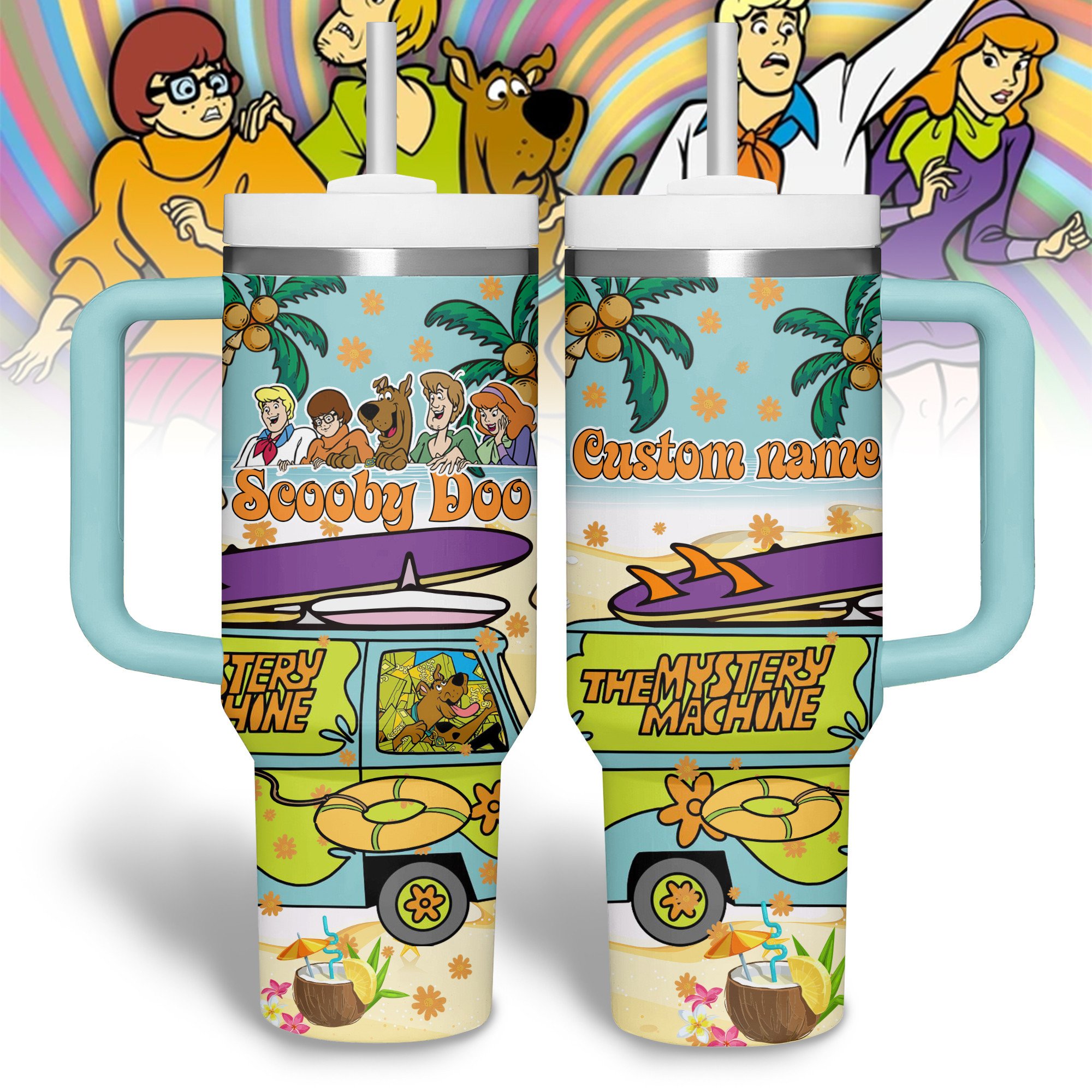 Scooby-Doo Cartoon Custom Stanley Cup 40 oz 30 oz Tumbler With HandleTVC2301216