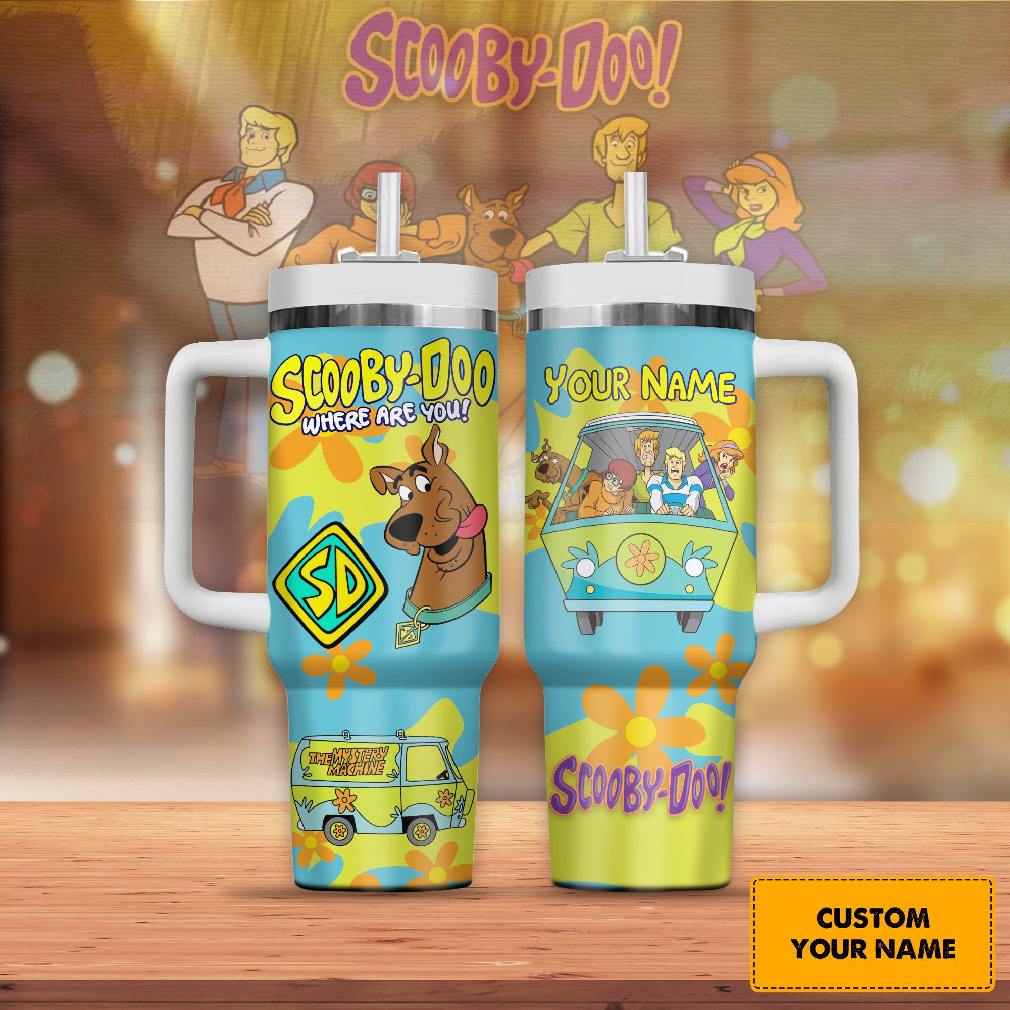 Scooby-Doo Cartoon Custom Stanley Cup 40 oz 30 oz Tumbler With HandleTVC2301277