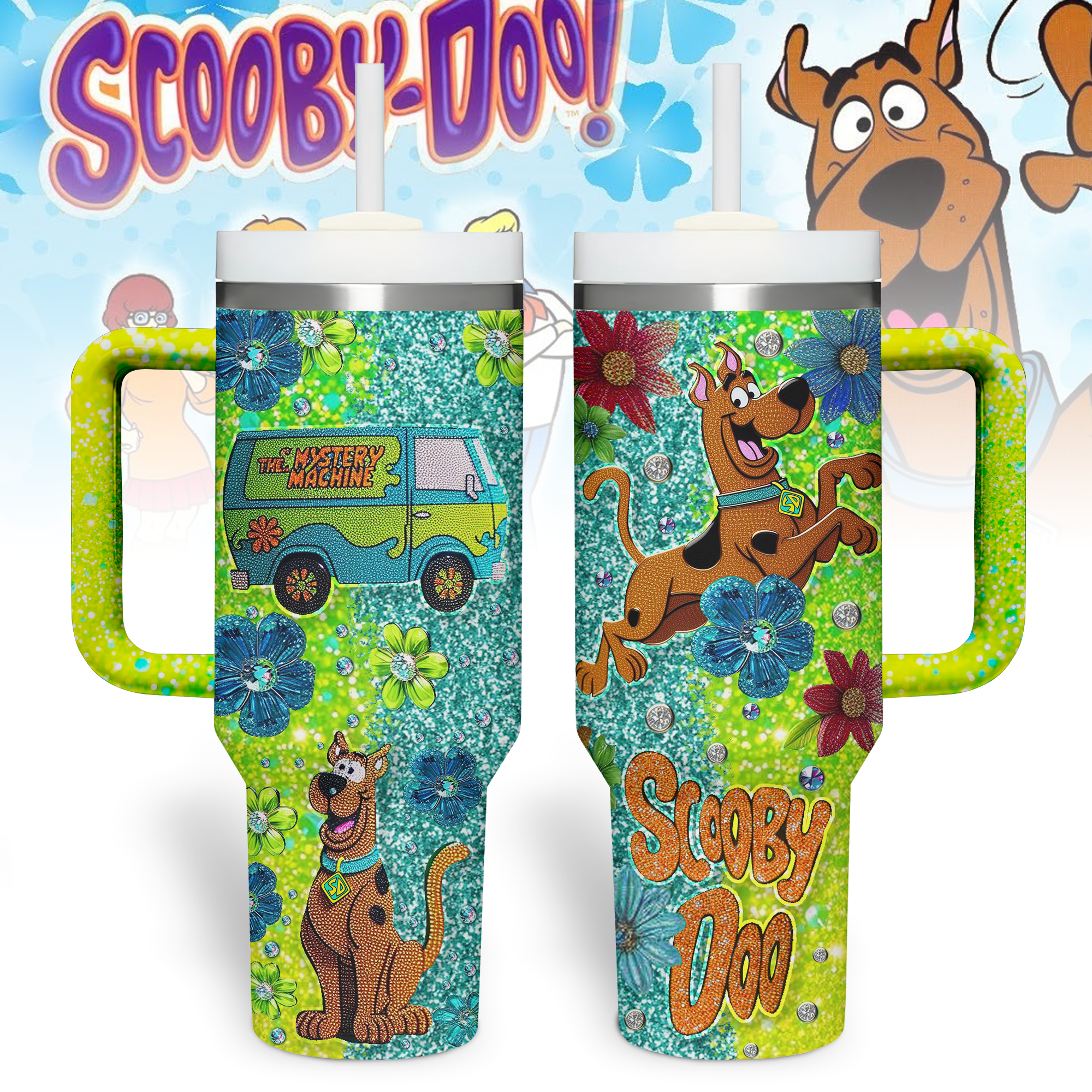 Scooby-Doo Cartoon Custom Stanley Cup 40 oz 30 oz Tumbler With HandleTVC2301280