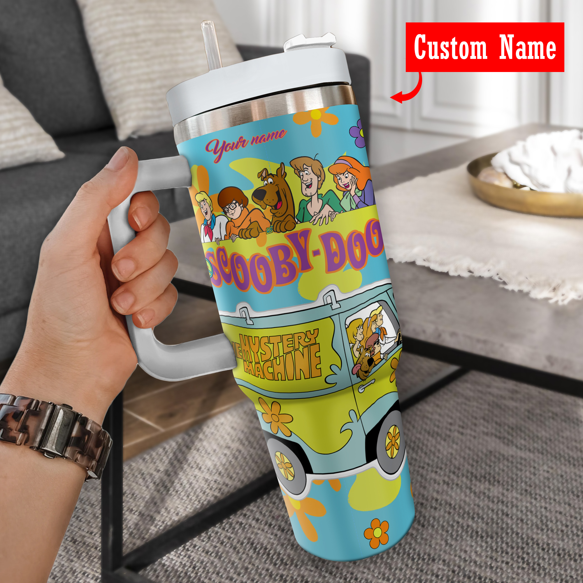 Scooby Doo Cartoon Custom Stanley Cup 40 oz 30 oz Tumbler With HandleTVC2301291