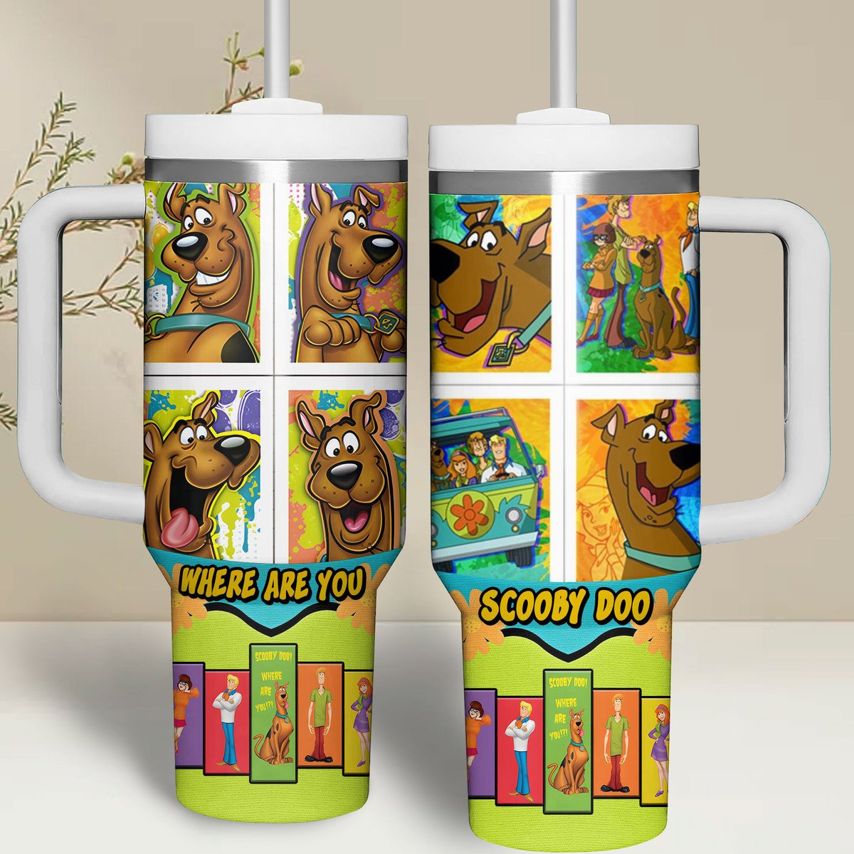 Scooby-Doo Cartoon Custom Stanley Cup 40 oz 30 oz Tumbler With HandleTVC2301504