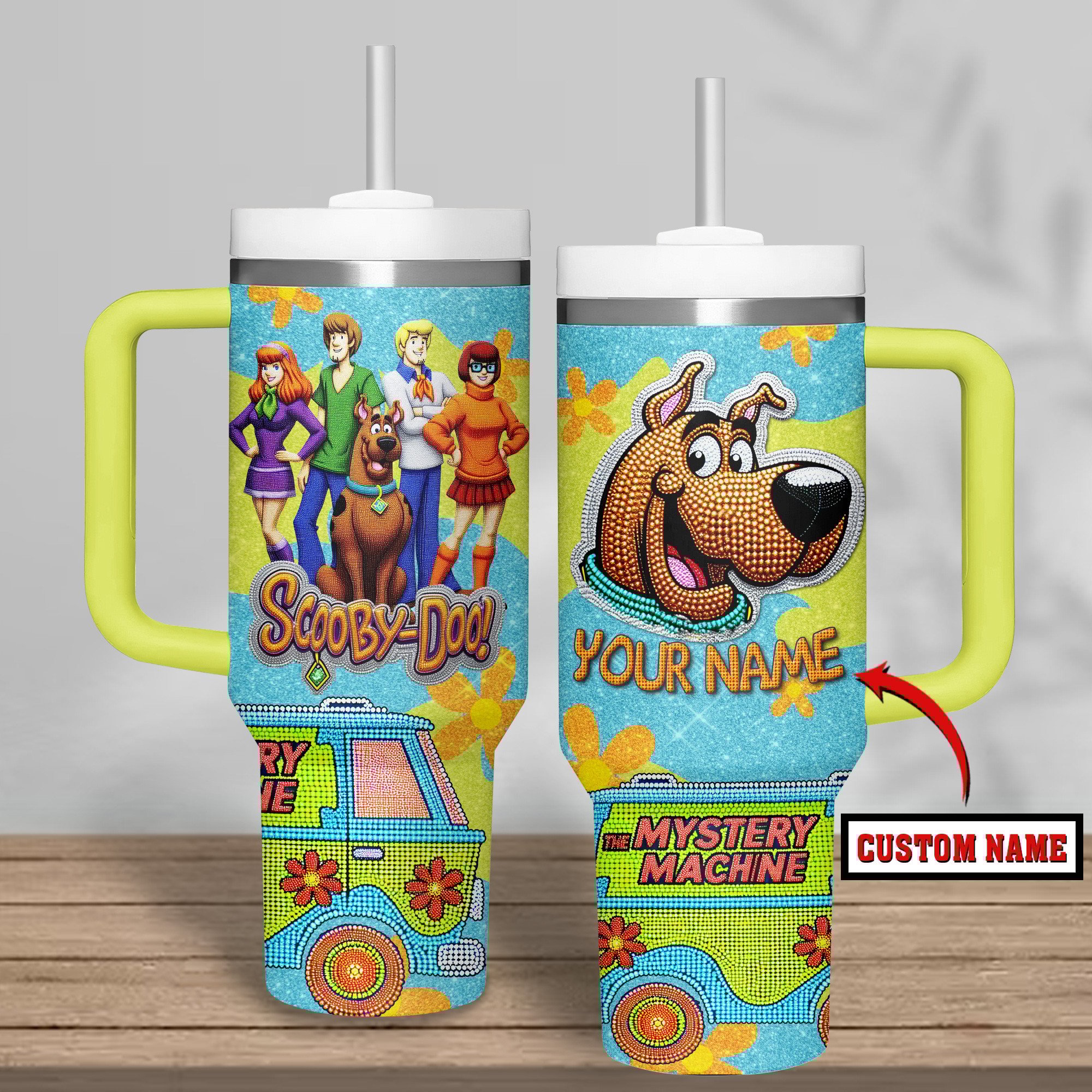 Scooby-Doo Cartoon Custom Stanley Cup 40 oz 30 oz Tumbler With HandleTVC2301738