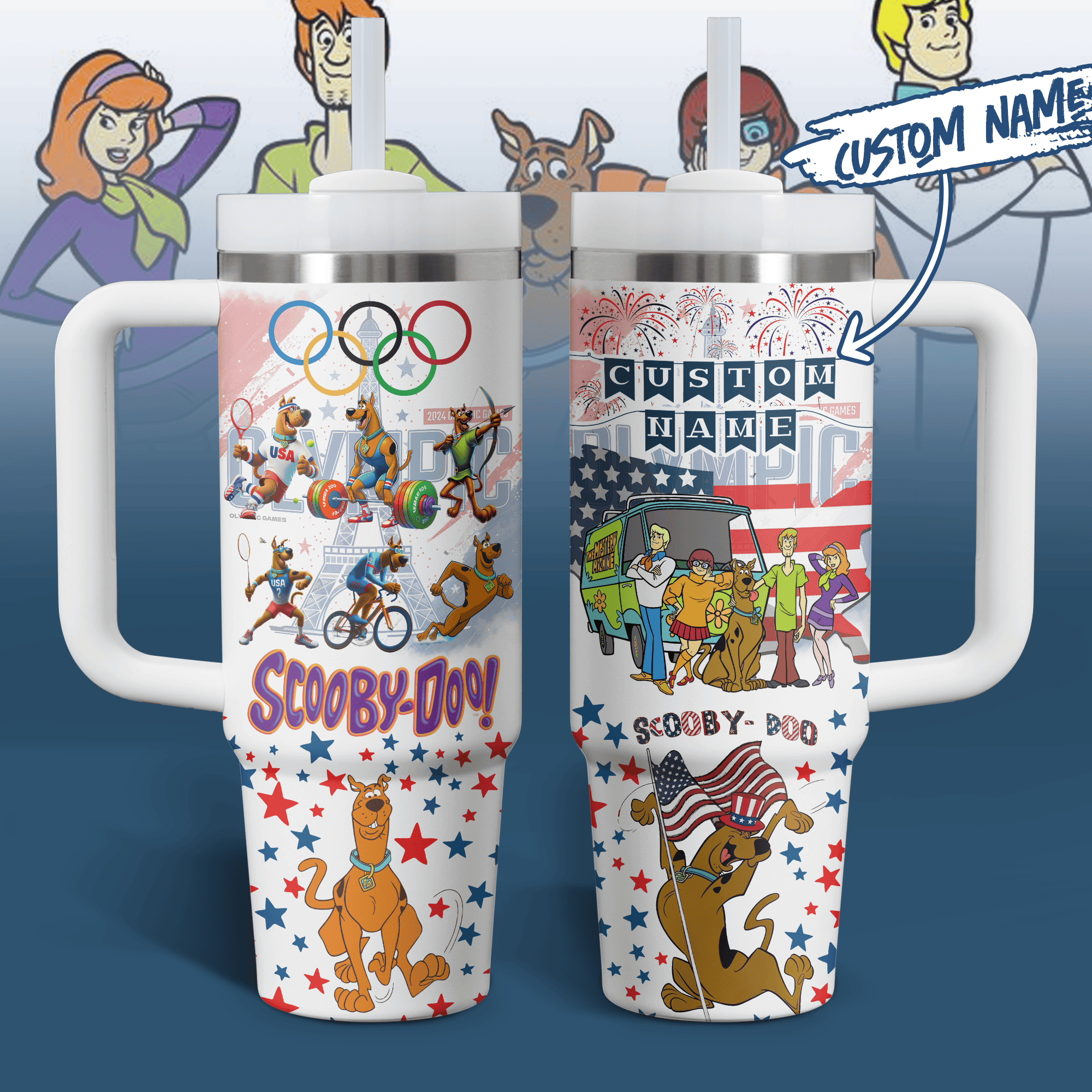 Scooby-Doo Cartoon Custom Stanley Cup 40 oz 30 oz Tumbler With HandleTVC2301799