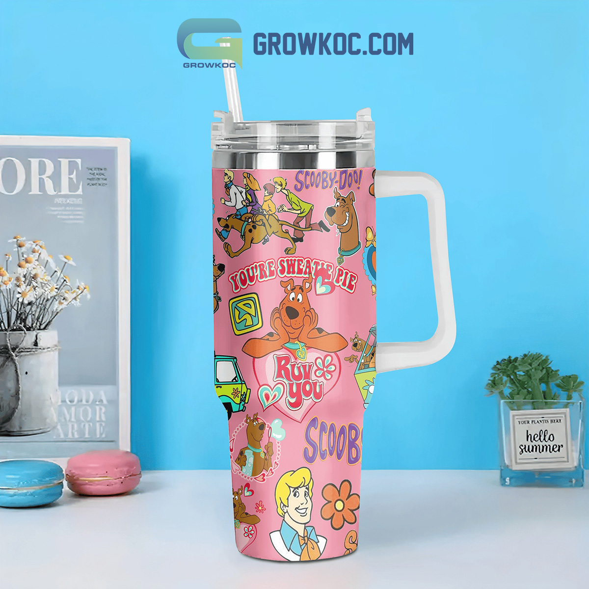 Scooby Doo Cartoon Custom Stanley Cup 40 oz 30 oz Tumbler With HandleTVC2301848 - Image 2