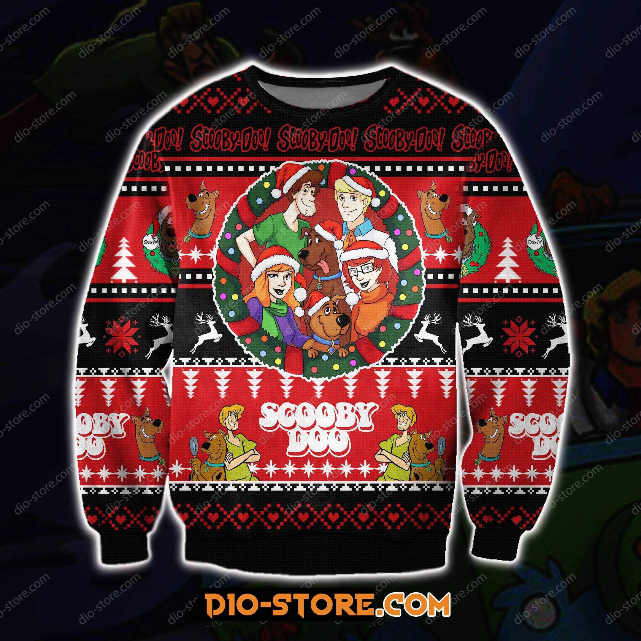 Scooby Doo For Unisex Ugly Christmas Sweater Adult 3D Funny Matching for family