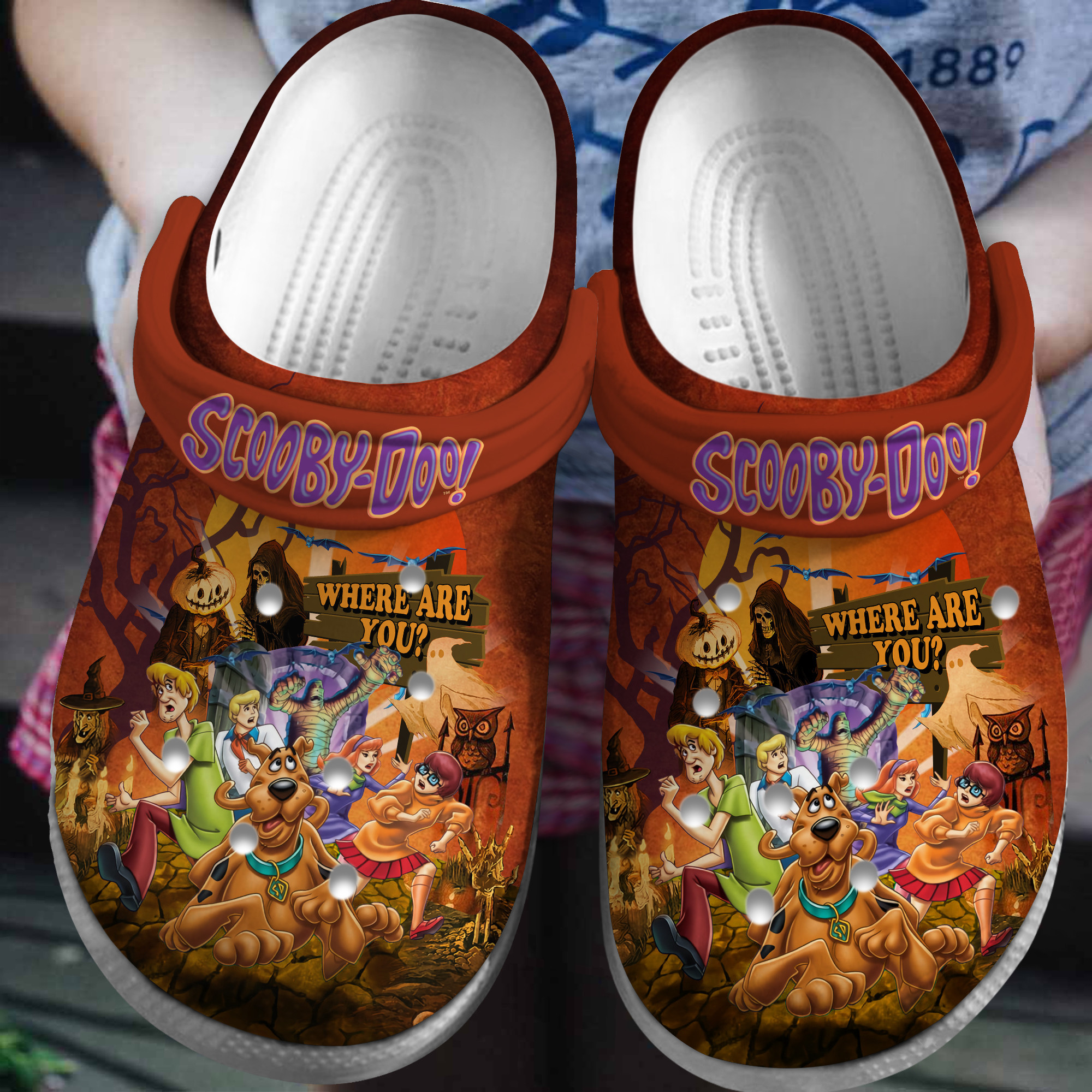 Scooby Doo Movie Crocs Crocband Clogs Shoes Comfortable For Men Women and Kids