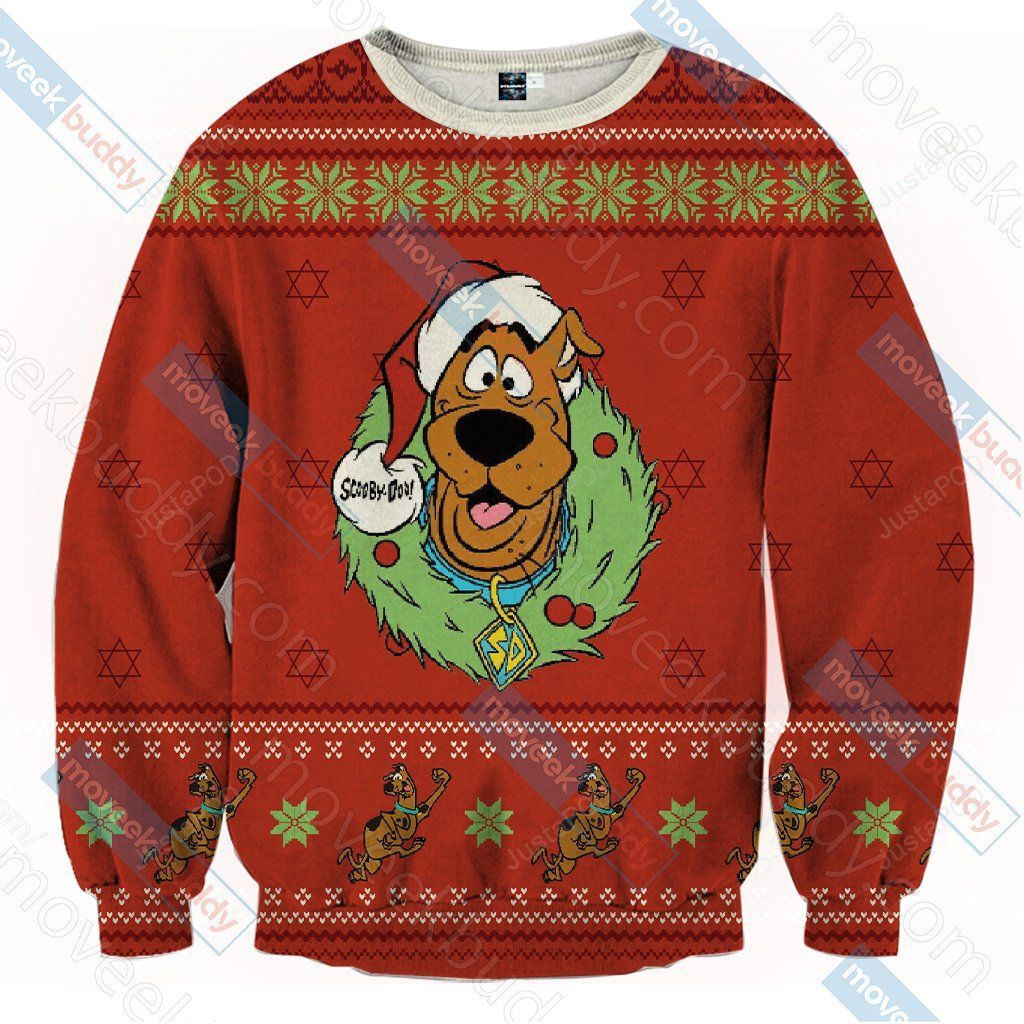 Scooby-Doo Ugly Christmas Sweater Adult 3D Funny Matching for family
