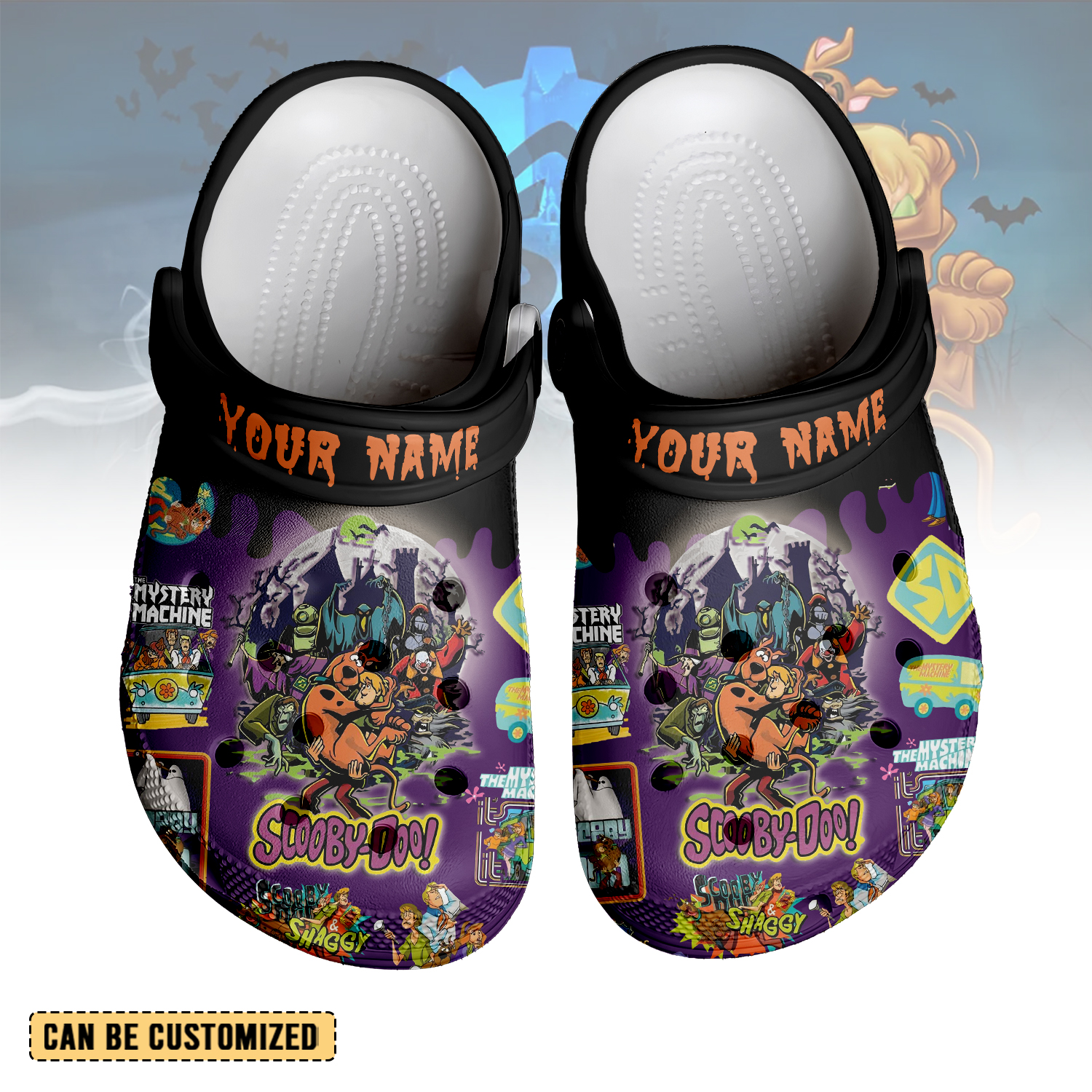 Scooby-Doo x Halloween Crocs Crocband Clogs Shoes Comfortable For Men Women and Kids