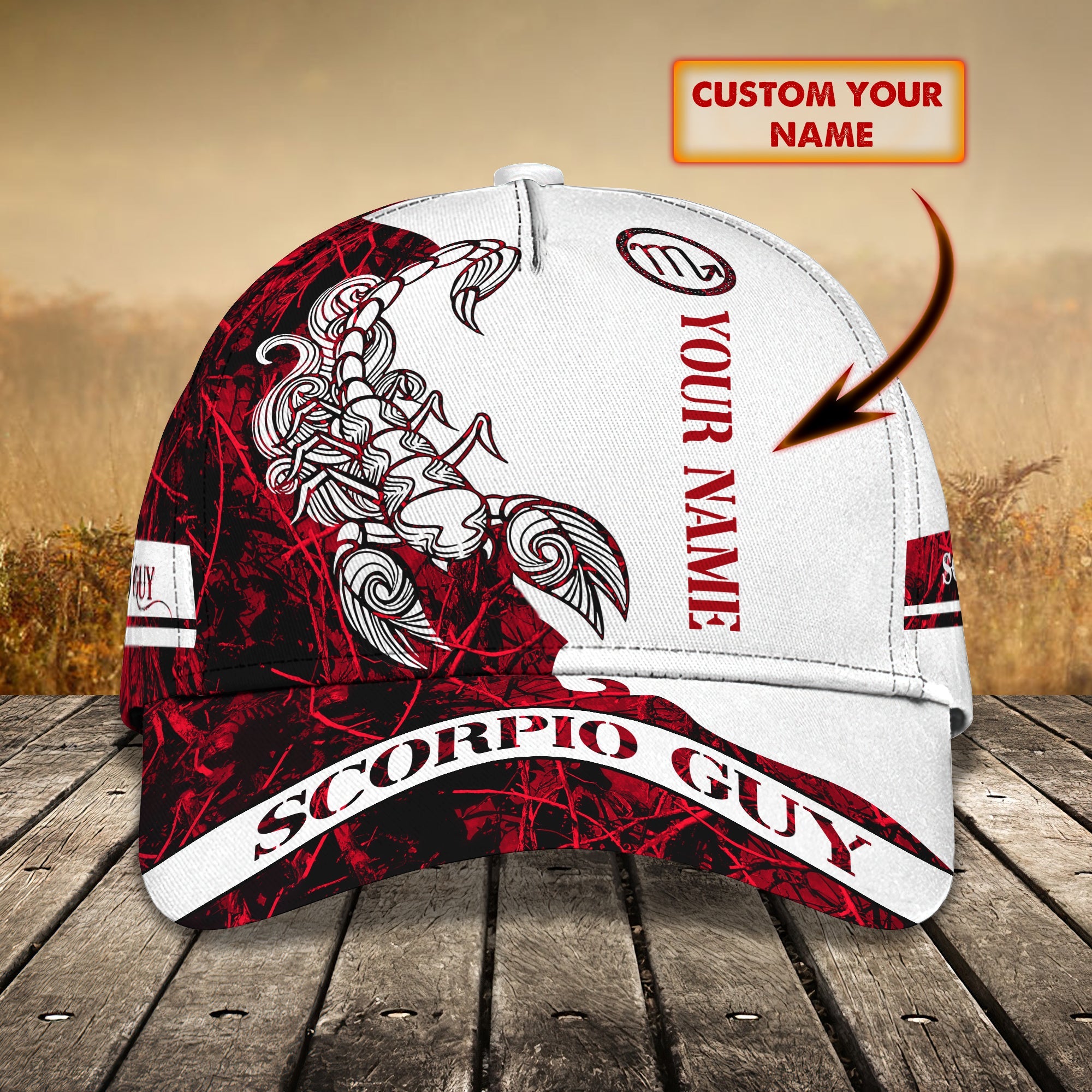Scorpio Zodiac Personalized Classic Cap Trucker Hats Custom Hats Gifts For Men & Women