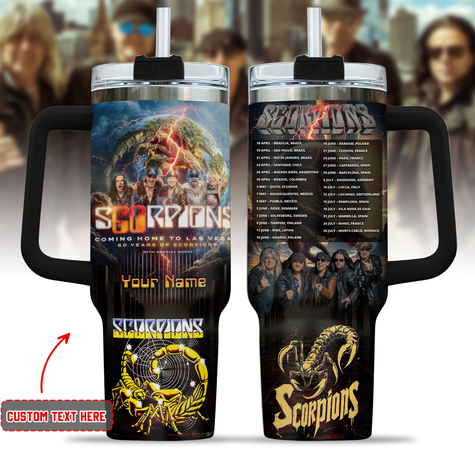 Scorpions Band Music Custom Stanley Cup 40 oz 30 oz Tumbler With HandleTVC2301177