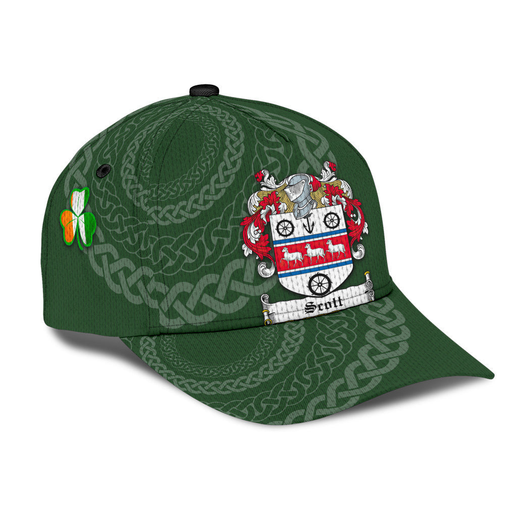 Scott Coat Of Arms - Irish Family Crest St Patrick's Day Hat Classic Cap Trucker Hats Custom Hats Gifts For Men & Women