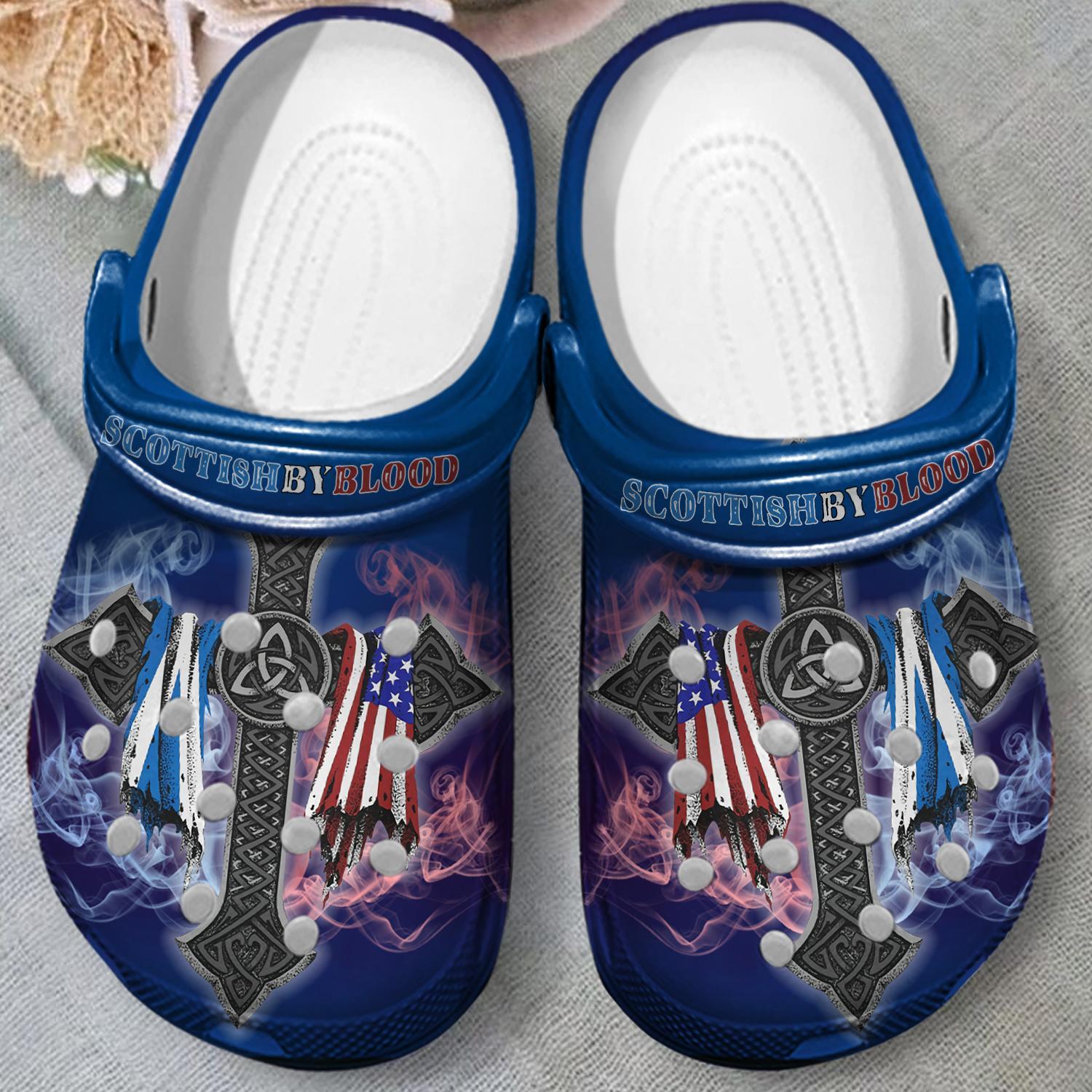 Scottish By Blood Crocs Crocband Clogs Shoes Comfortable For Men Women and Kids - Image 4