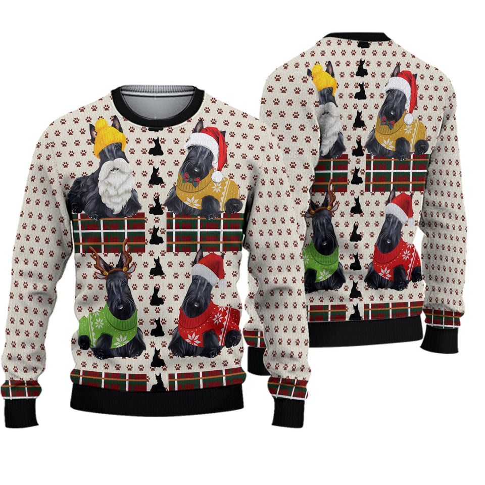 Scottish Terrier Christmas Ugly Christmas Sweater