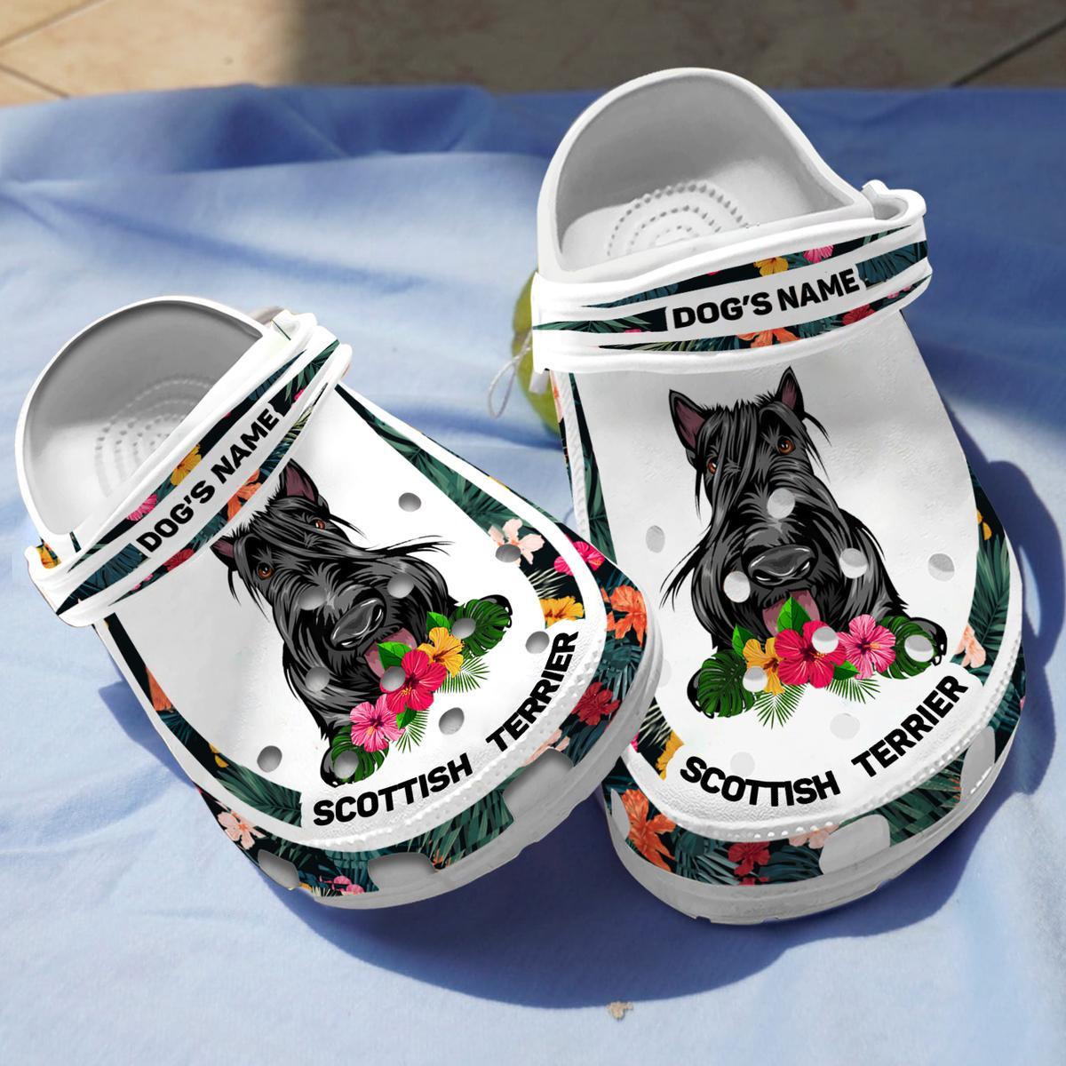 Scottish Terrier Dog Crocs Crocband Clogs Shoes Comfortable For Men Women and Kids