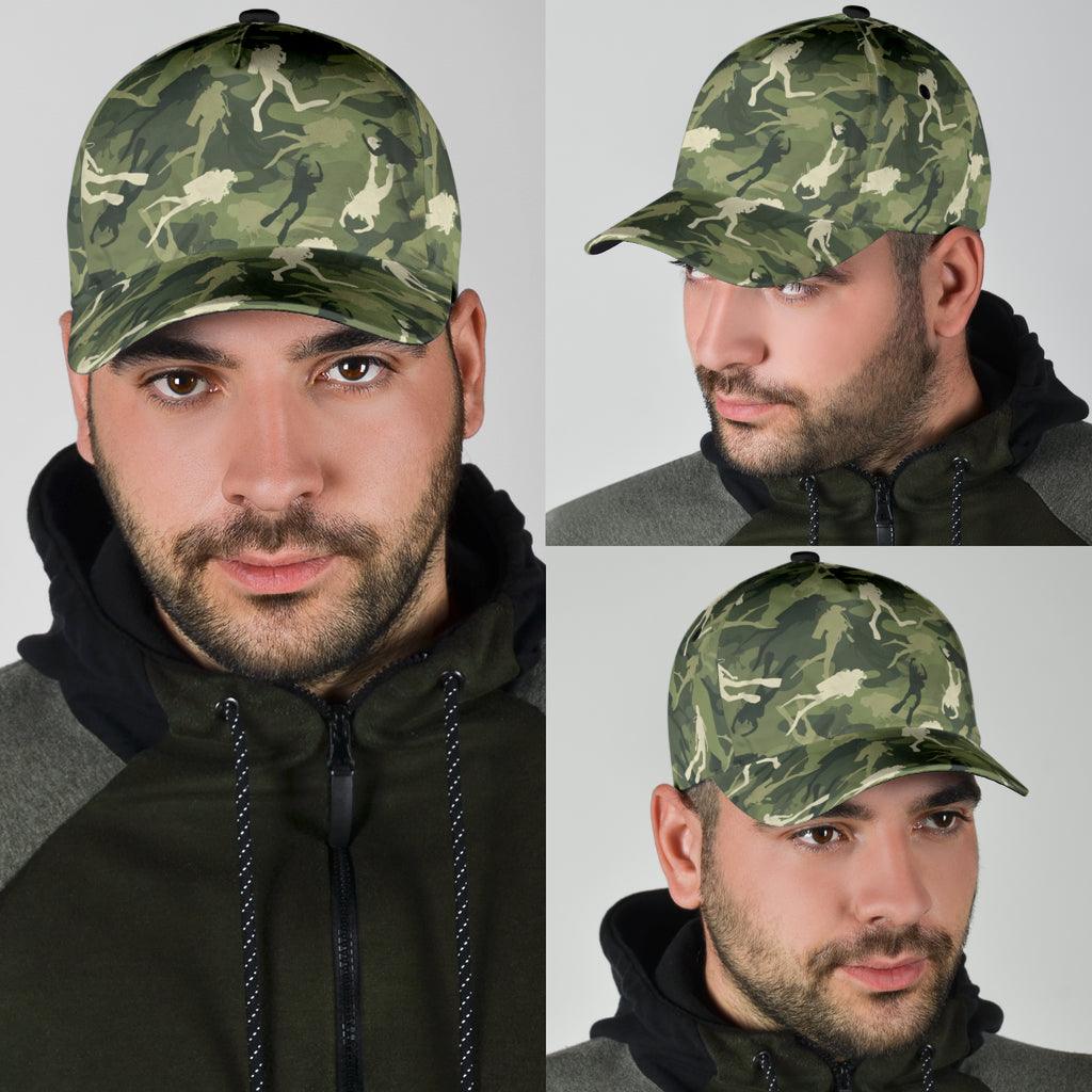 Scuba diving Classic Cap, Gift for Scuba Diving Lovers, Scuba Live Trucker Hats Custom Hats Gifts For Men & Women
