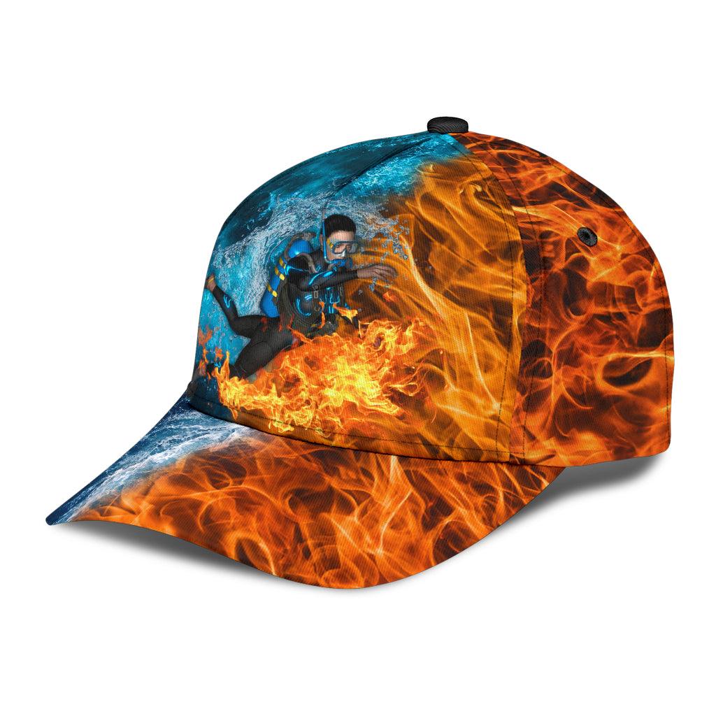 Scuba diving Classic Cap, Gift for Scuba Diving Lovers, Scuba Live Trucker Hats Custom Hats Gifts For Men & Women