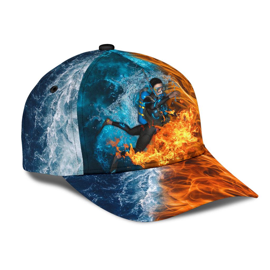 Scuba diving Classic Cap, Gift for Scuba Diving Lovers, Scuba Live Trucker Hats Custom Hats Gifts For Men & Women