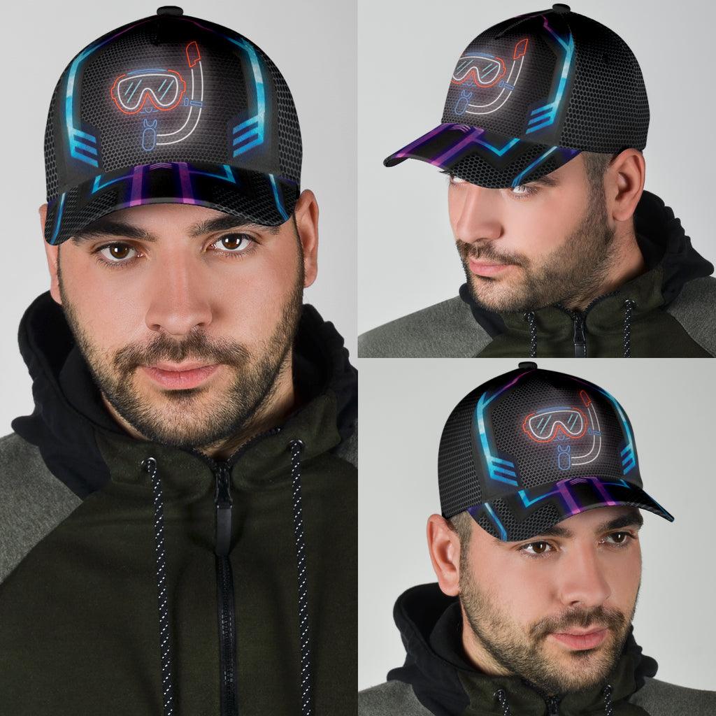 Scuba Diving Classic Cap, Gift for Scuba Diving Lovers, Scuba Live Trucker Hats Custom Hats Gifts For Men & Women