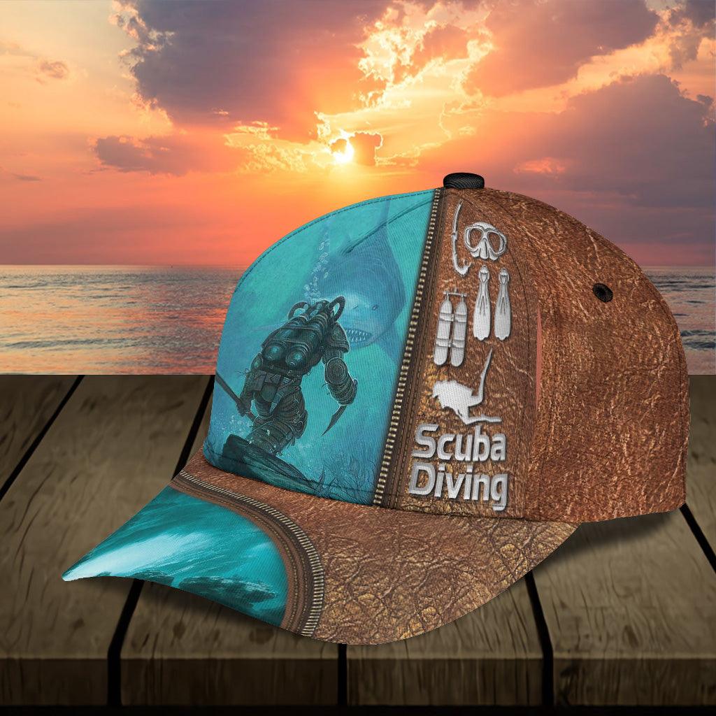 Scuba Diving Classic Cap, Gift for Scuba Diving Lovers, Scuba Live Trucker Hats Custom Hats Gifts For Men & Women
