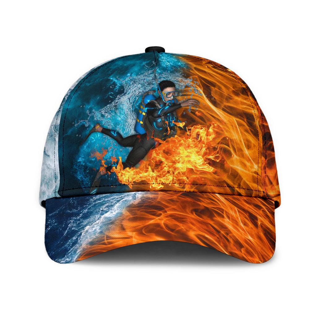 Scuba diving Classic Cap, Gift for Scuba Diving Lovers, Scuba Live Trucker Hats Custom Hats Gifts For Men & Women