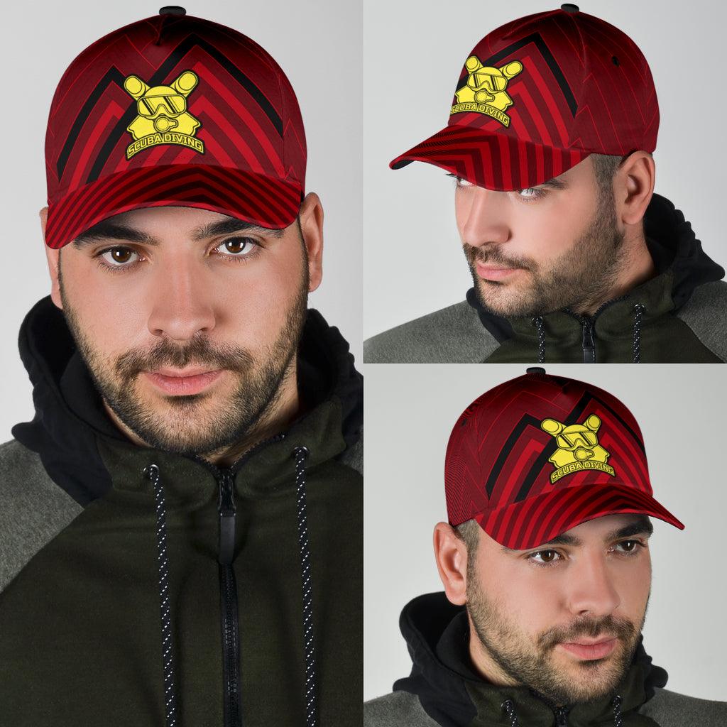 Scuba diving Classic Cap, Gift for Scuba Diving Lovers, Scuba Live Trucker Hats Custom Hats Gifts For Men & Women