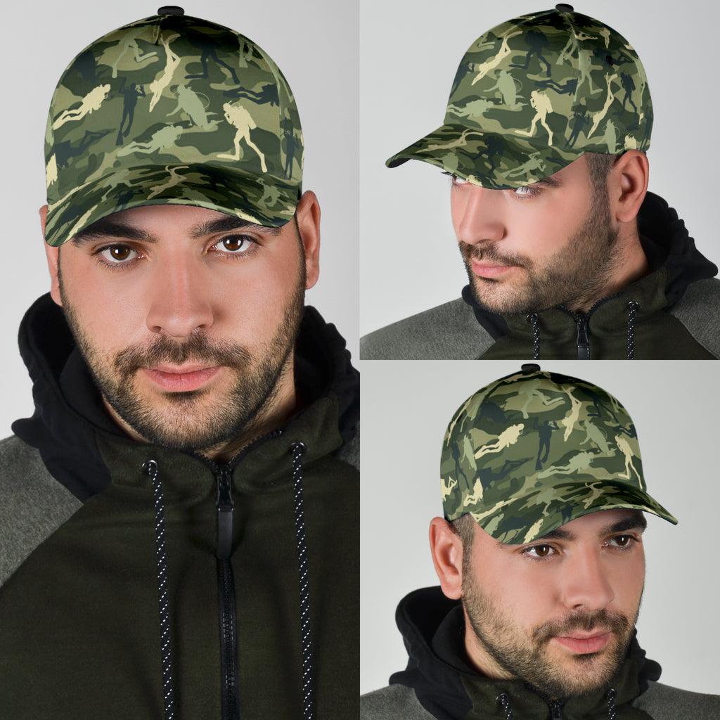 Scuba Diving Classic Cap, Gift for Scuba Diving Lovers, Scuba Live Trucker Hats Custom Hats Gifts For Men & Women