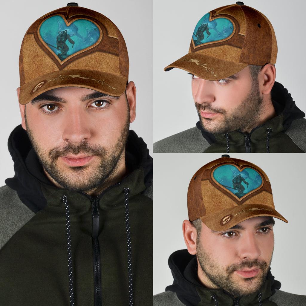 Scuba Diving Classic Cap, Gift for Scuba Diving Lovers, Scuba Live Trucker Hats Custom Hats Gifts For Men & Women