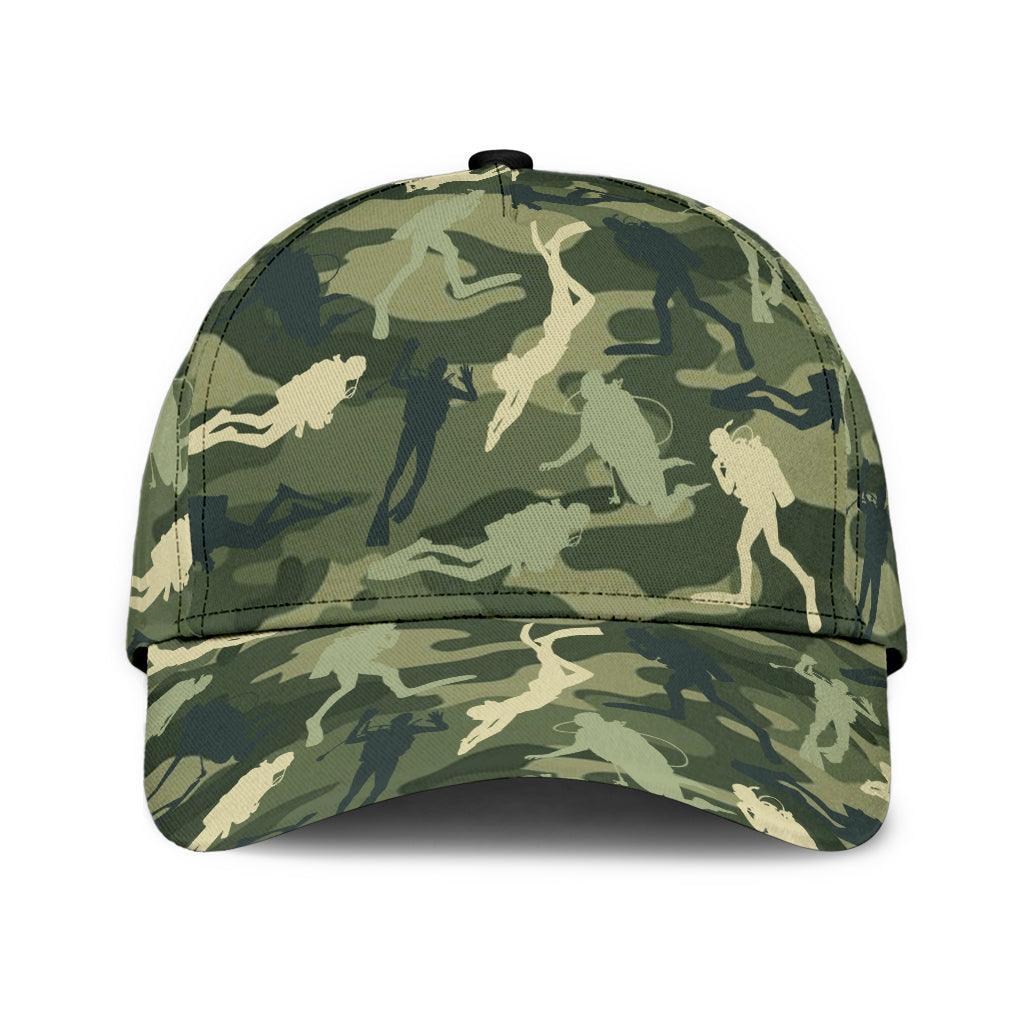 Scuba Diving Classic Cap, Gift for Scuba Diving Lovers, Scuba Live Trucker Hats Custom Hats Gifts For Men & Women