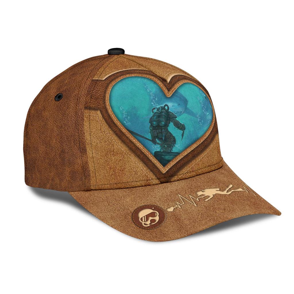 Scuba Diving Classic Cap, Gift for Scuba Diving Lovers, Scuba Live Trucker Hats Custom Hats Gifts For Men & Women