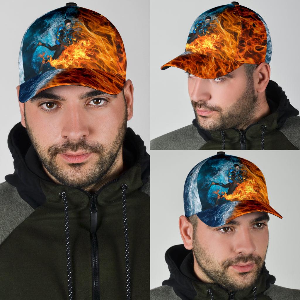 Scuba diving Classic Cap, Gift for Scuba Diving Lovers, Scuba Live Trucker Hats Custom Hats Gifts For Men & Women