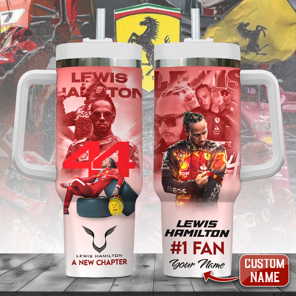 Scuderia Ferrari x Lewis Hamilton Sports Custom Stanley Cup 40 oz 30 oz Tumbler With HandleTVC2301246